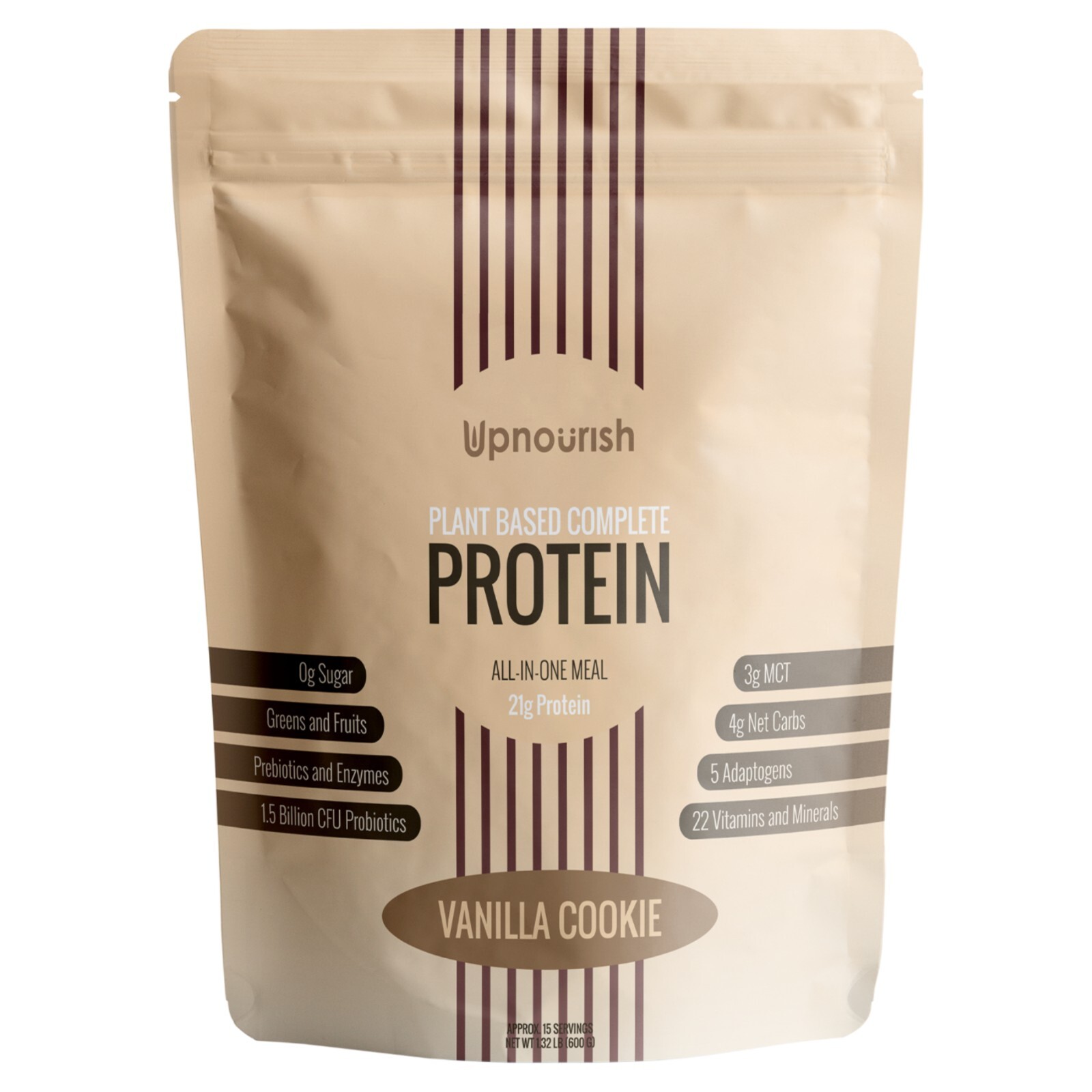 Vegan Meal Replacement Shake Vanilla Cookie – 15 Plant Based Protein Meals