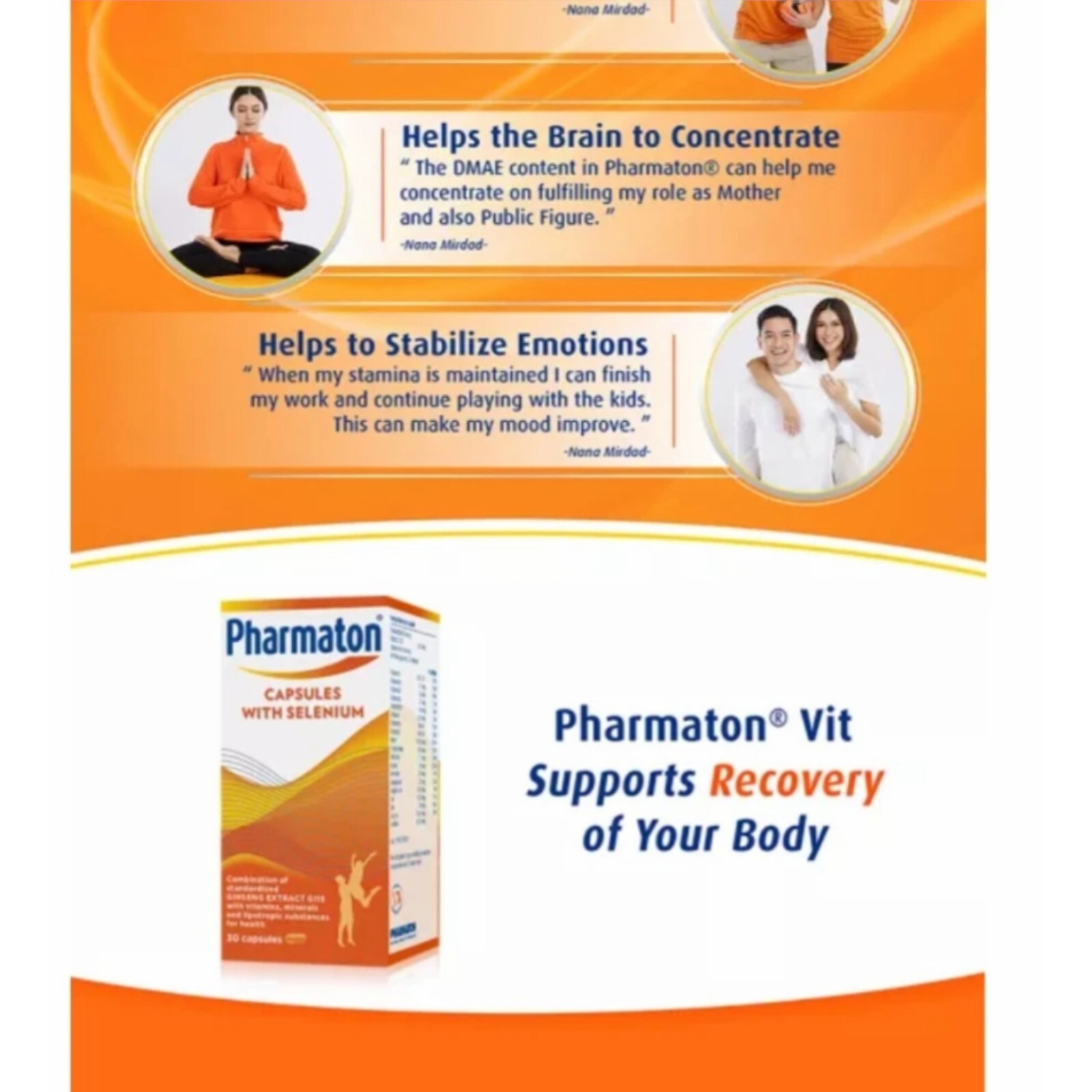 5 X 100s Pharmaton Capsules with Selenium Free Shipping EXP : 02/2026