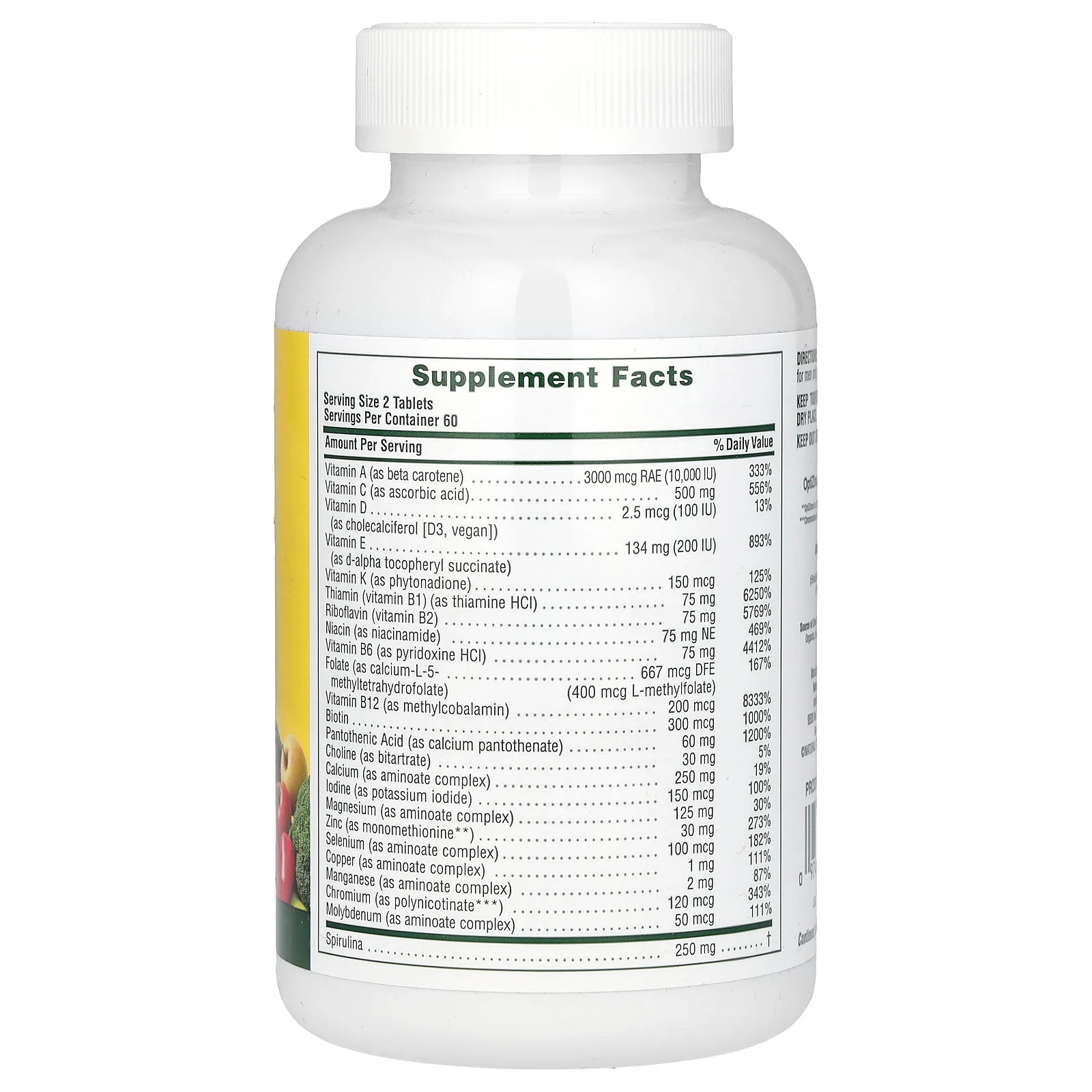 2 X NaturesPlus, Source of Life Men, Multivitamin & Mineral Supplement with Con