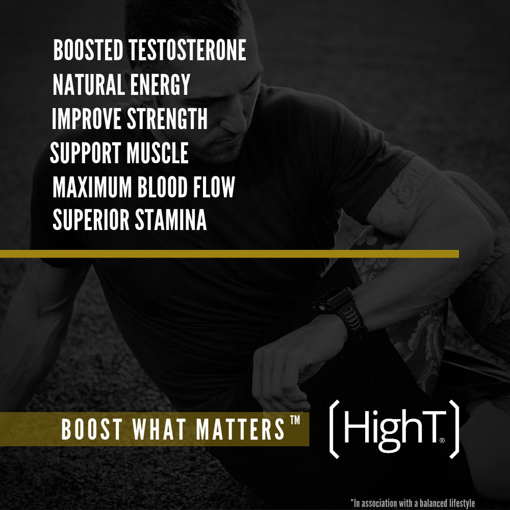High T Black Caffeine Free – Testosterone Booster- 120 Capsules