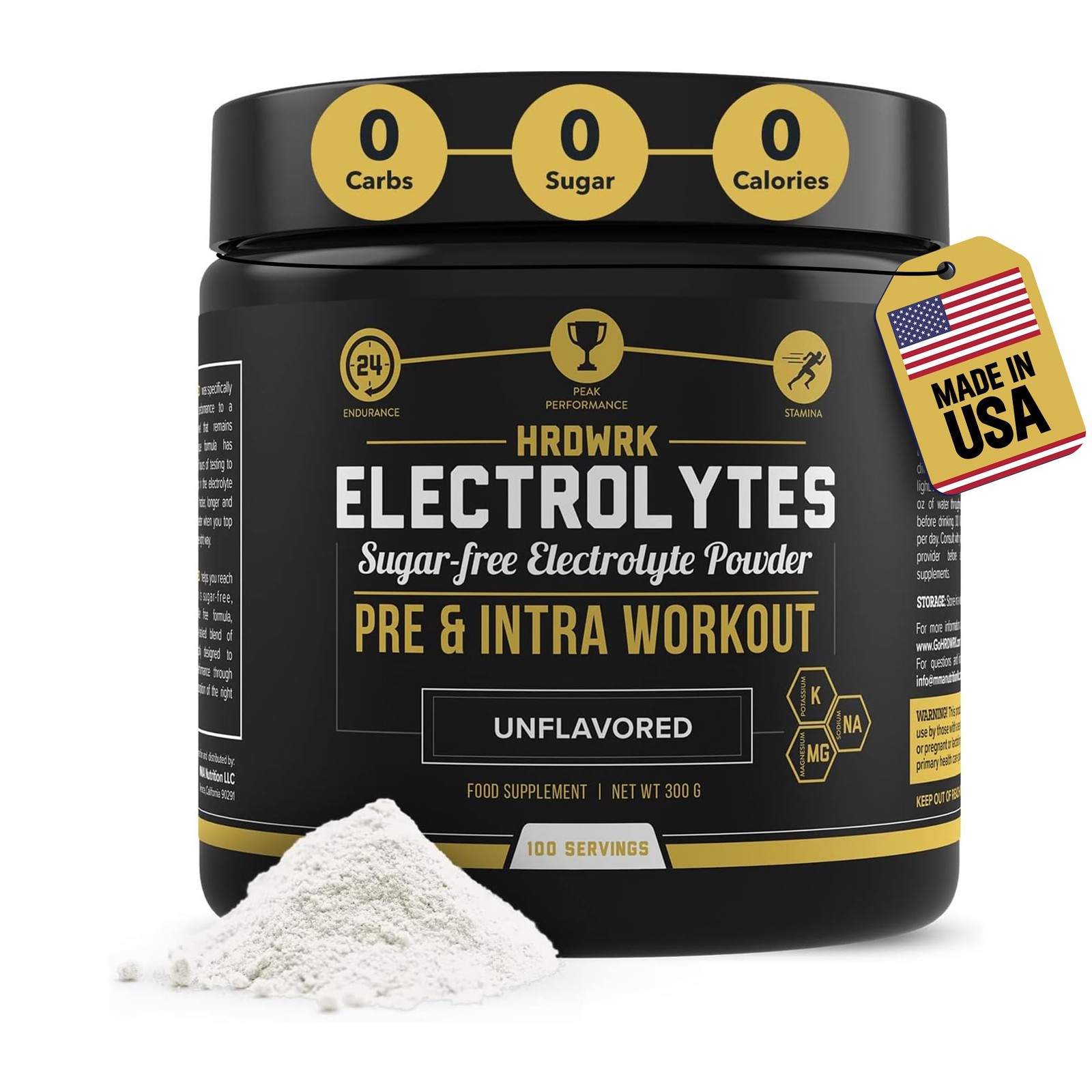 MMA Nutrition HRDWRK – 100 Servings Keto 10.58 Ounce (Pack of 1), White