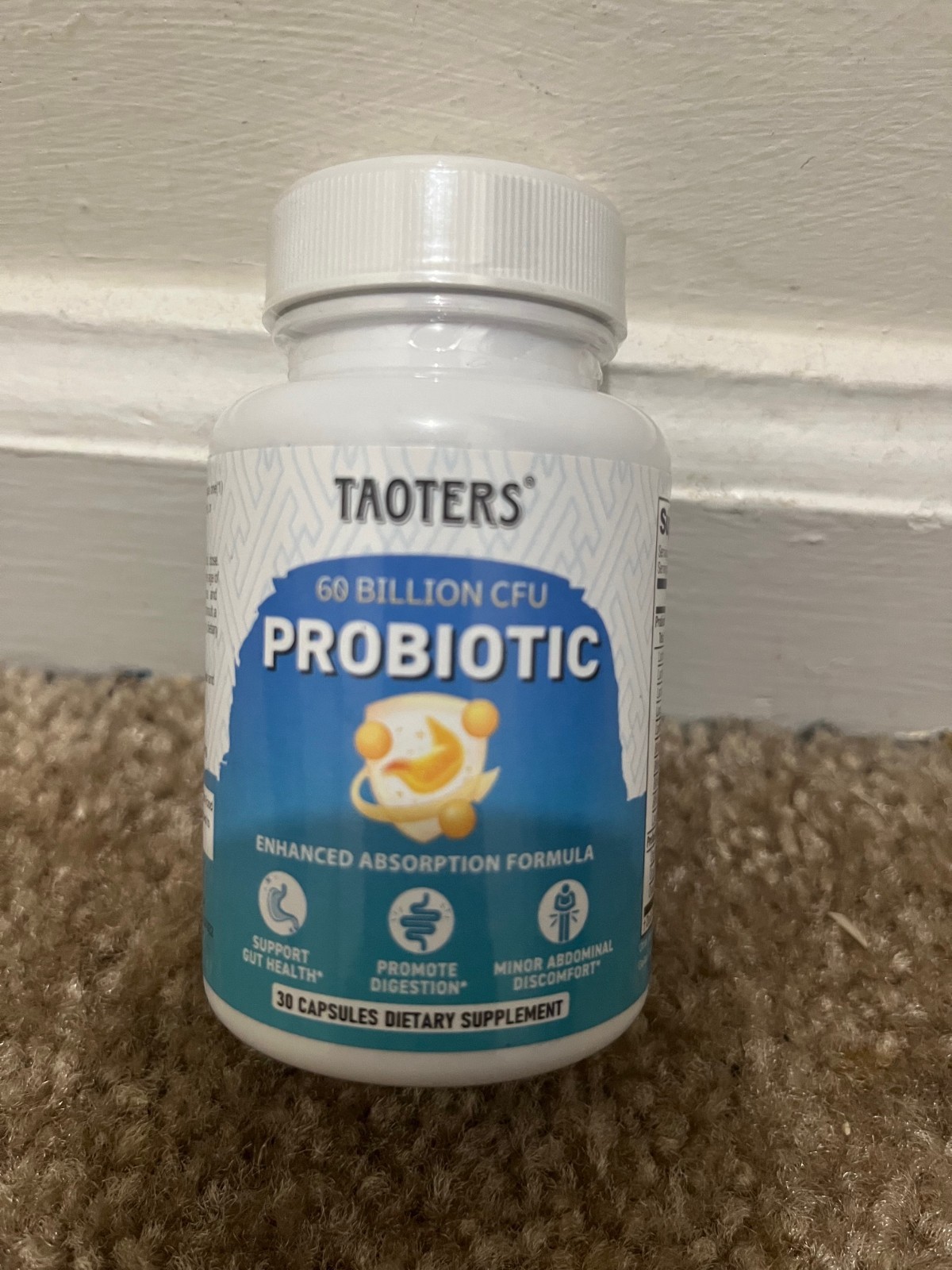 taoters 60 billion cfu probiotic 30 capsules expires 9/26