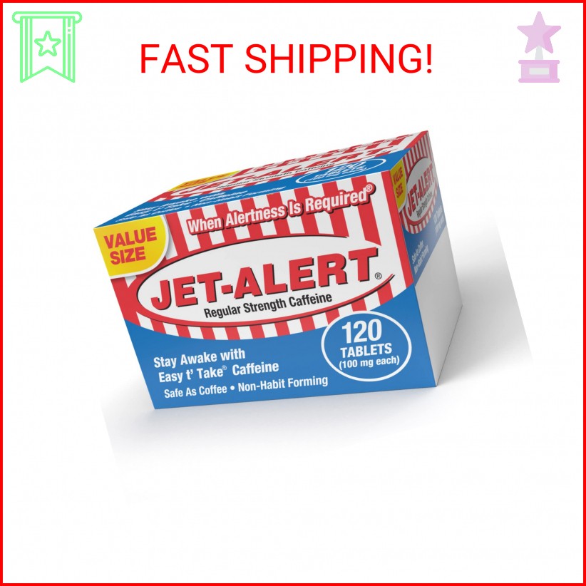 Jet-Alert 100 MG Each Caffeine Tab 120 Count