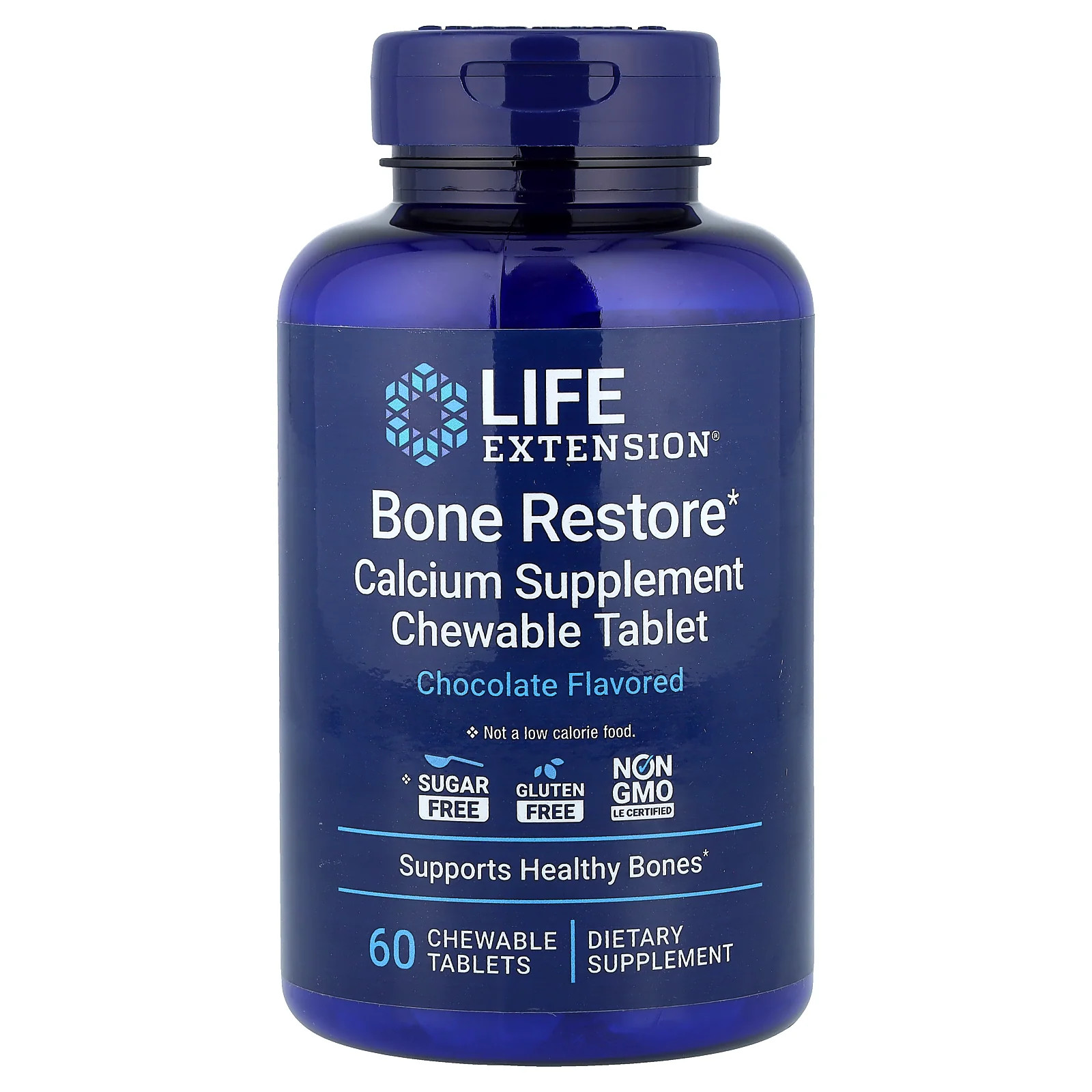2 X Life Extension, Bone Restore, Chocolate, 60 Chewable Tablets