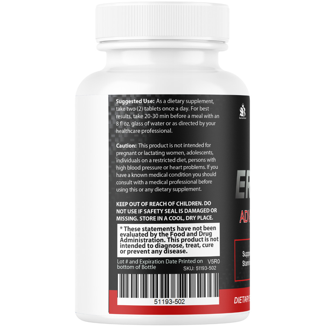 EreForce Tablets For Men Wellness Support Premium Formula Official – 12 Bottles