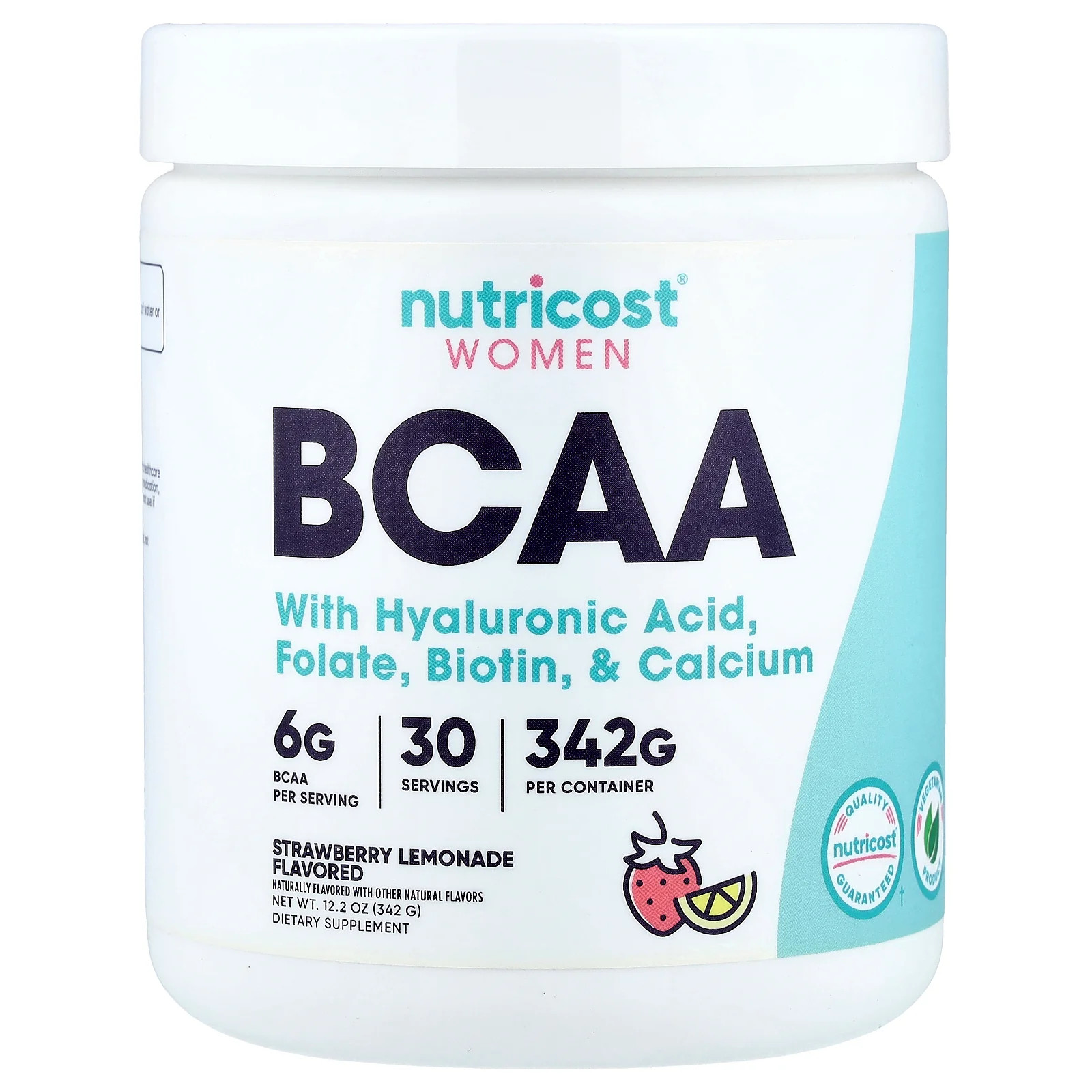 2 X Nutricost, Women, BCAA, Strawberry Lemonade, 12.2 oz (342 g)