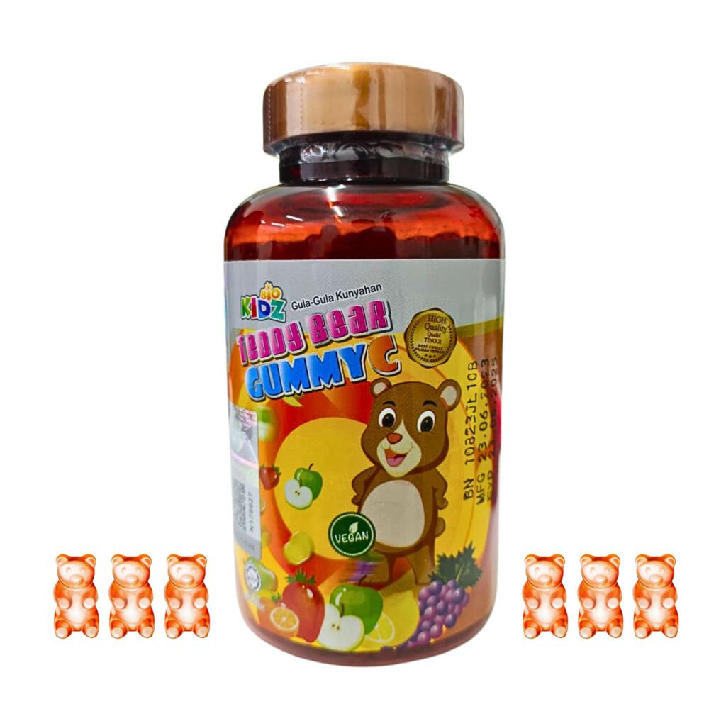 BIOKIDZ GUMMY C – No Gelatin added and sugar coating (EXP 06/25)