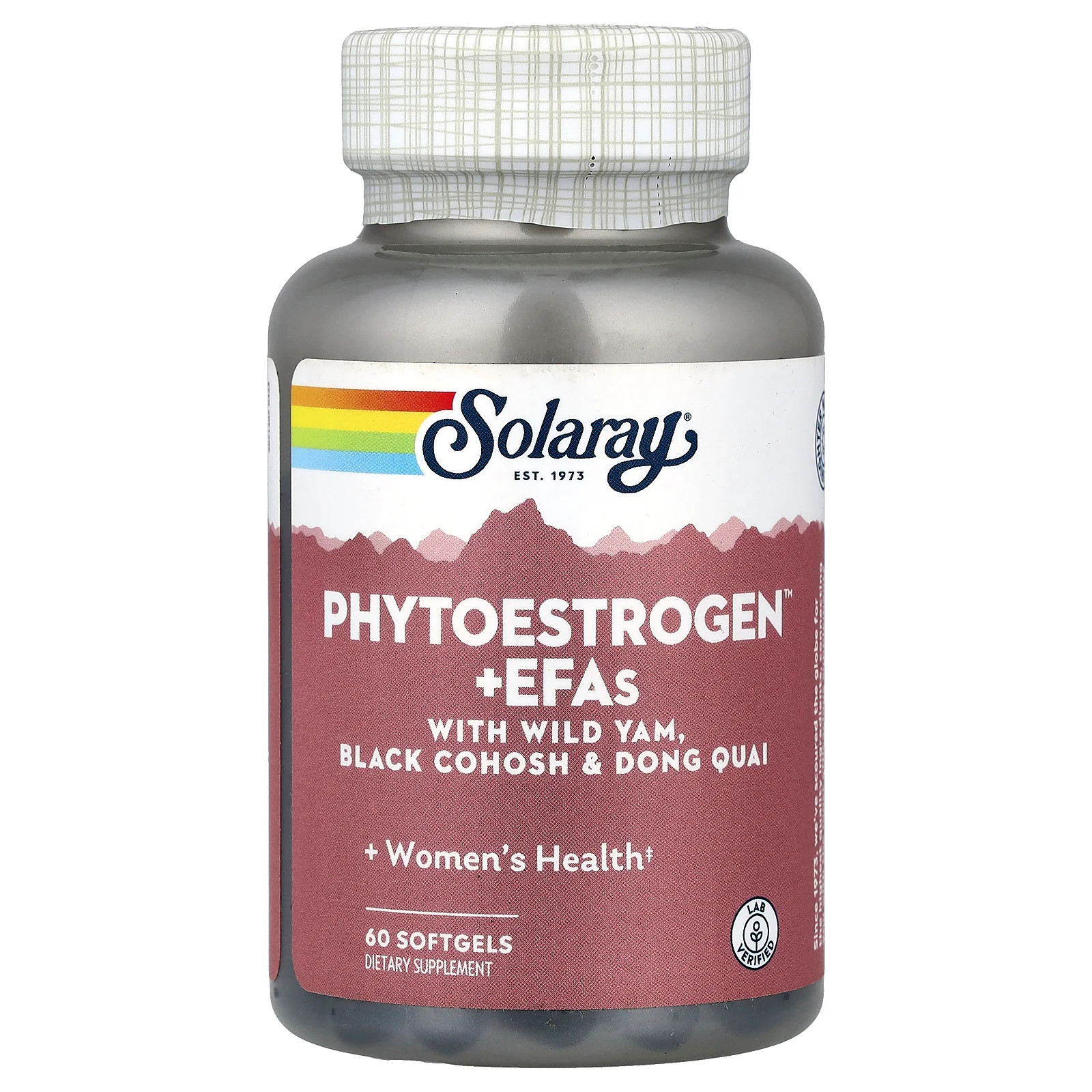 2 X Solaray, Phytoestrogen� + EFAs with Wild Yam, Black Cohosh & Dong Quai, 60