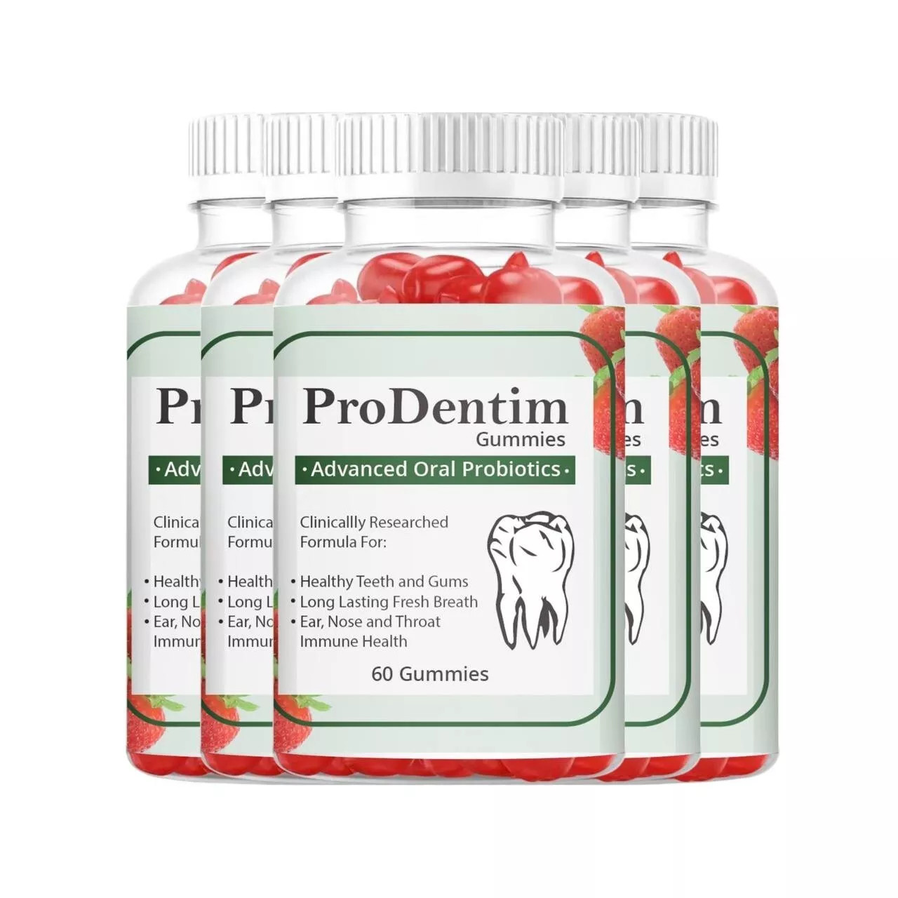 5-Pack Prodentim Gummies Dental Formula for Teeth and Gums – High Quality 300 Gu
