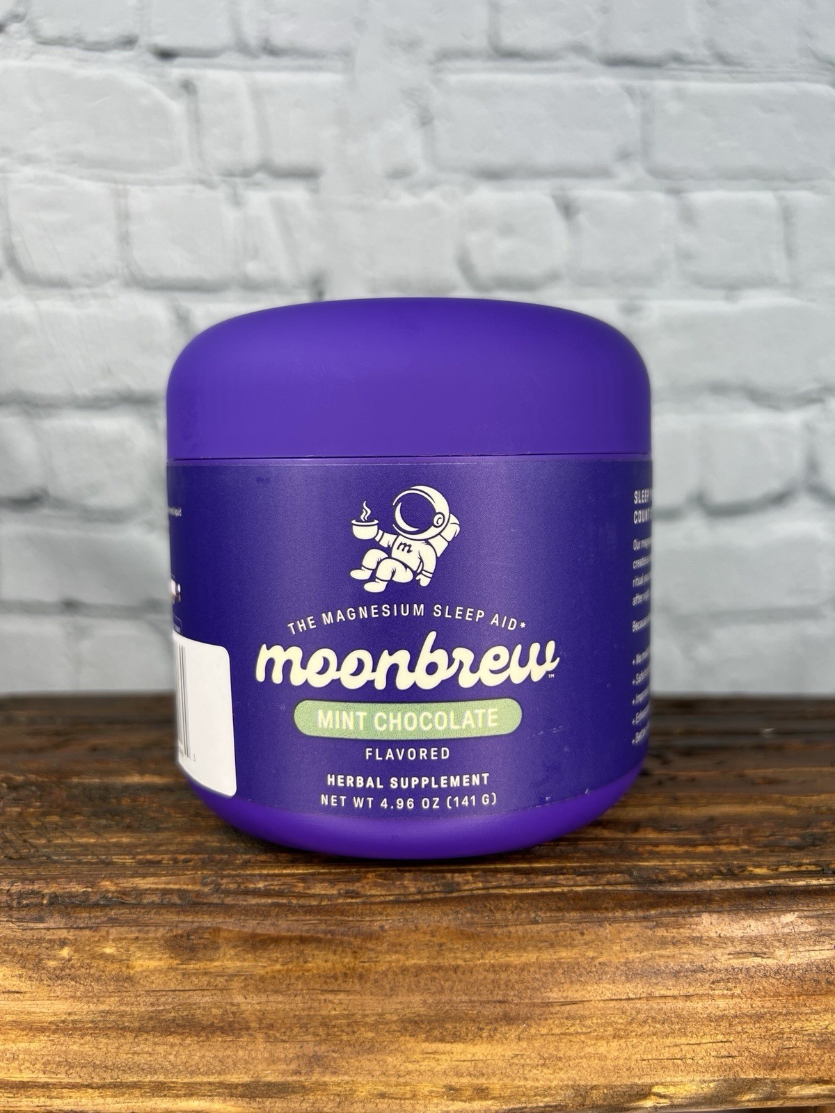 MoonBrew Hot Cocoa Night Time Superfood Herbal Magnesium Sleep Aid 4.10 oz Mint
