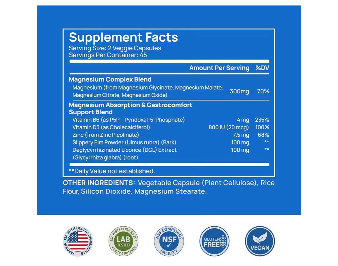 Selerb Complex Magnesium for Women and Muscle Men Sleep