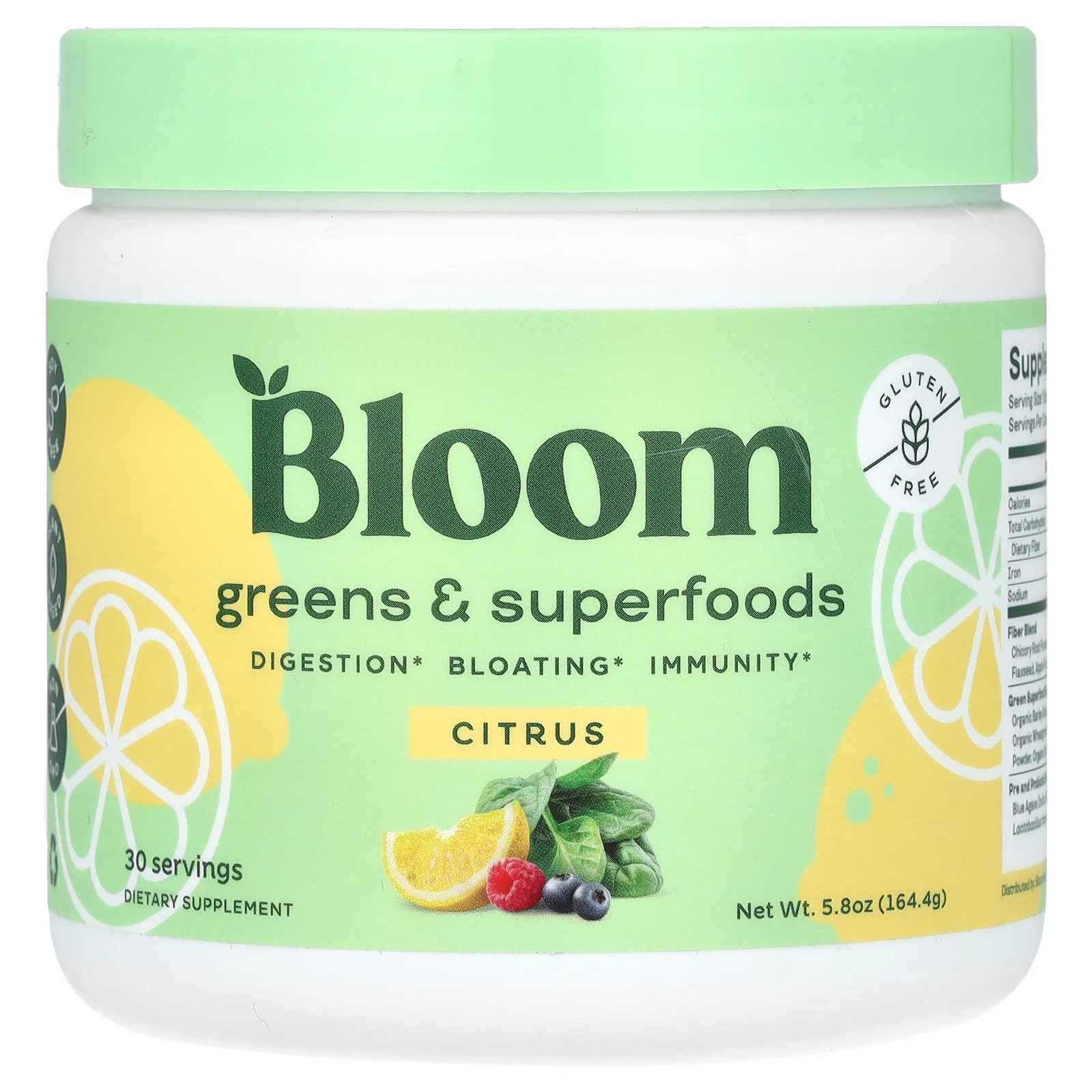 2 X Bloom, Greens & Superfoods, Citrus, 5.8 oz (164.4 g)