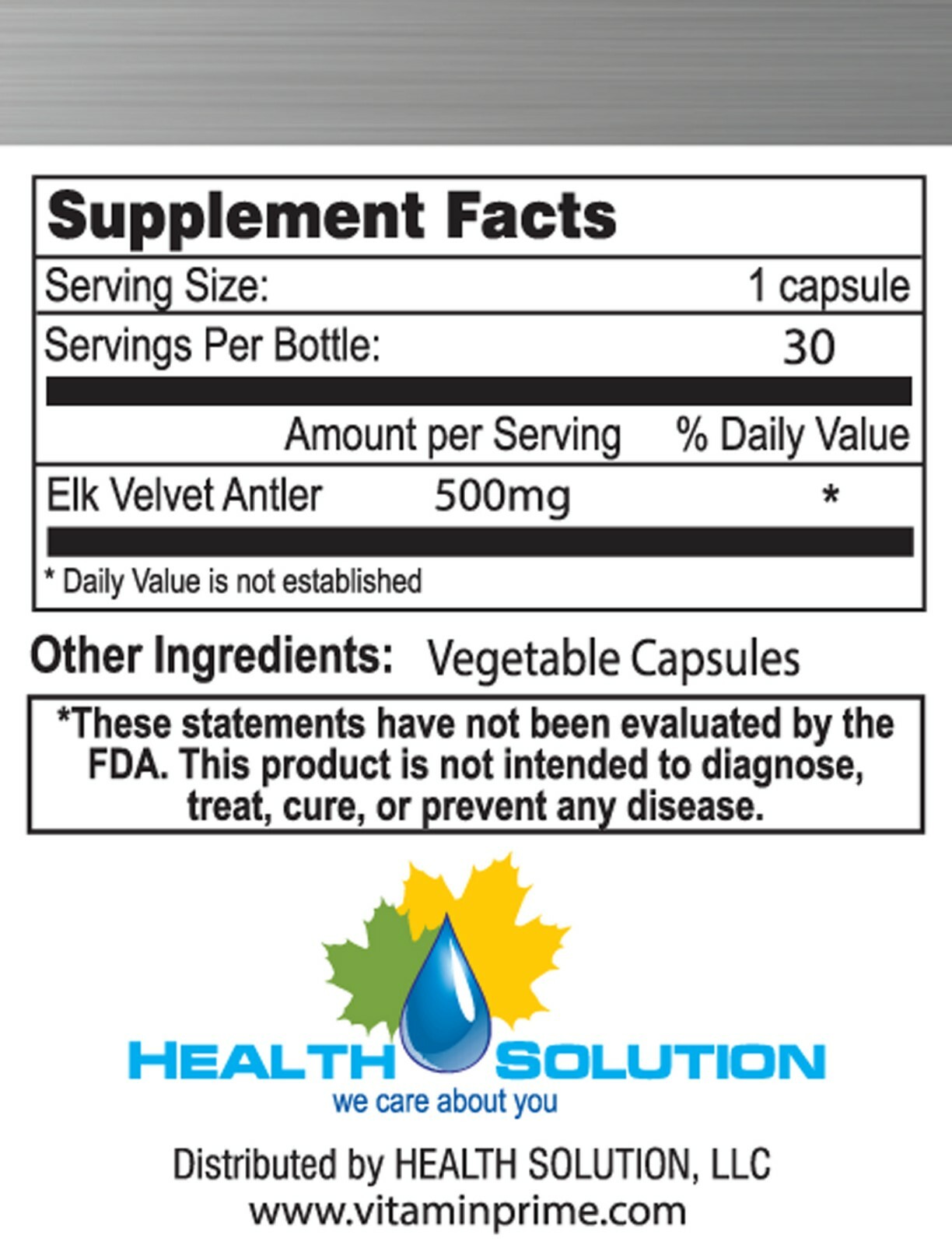 athletic performance supplements – ELK VELVET ANTLER – libido health 1B 30C