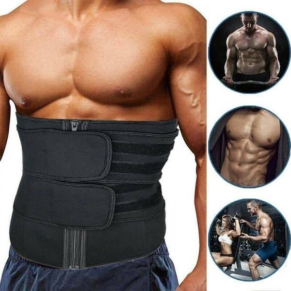 Men Women Waist Trainer Cincher Trimmer Sweat Belt Fitness Body Shaper Shapewear