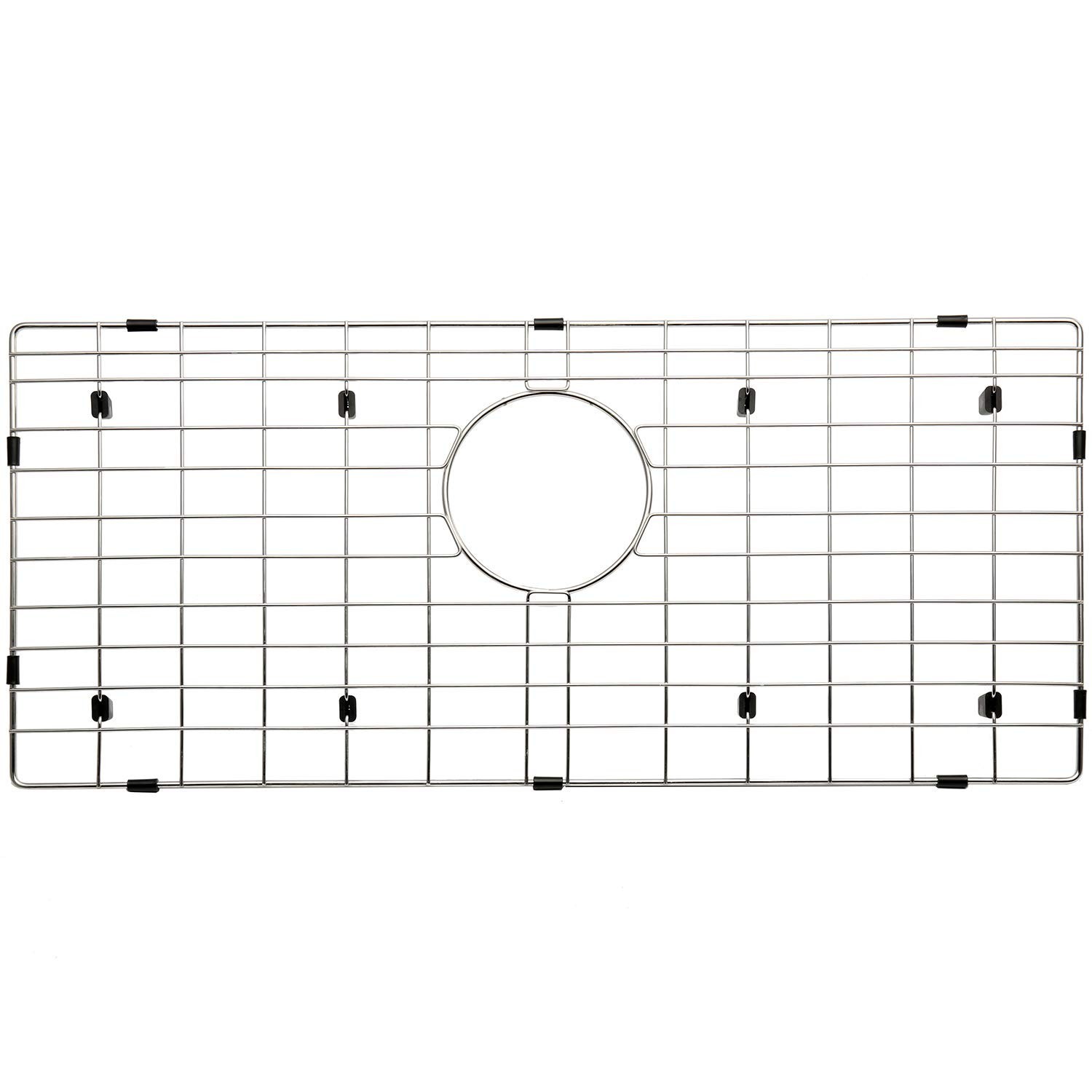 Serene Valley 27-1/4″ X 12-1/4″ Sink Protector, Rear Drain with Corner Radius…