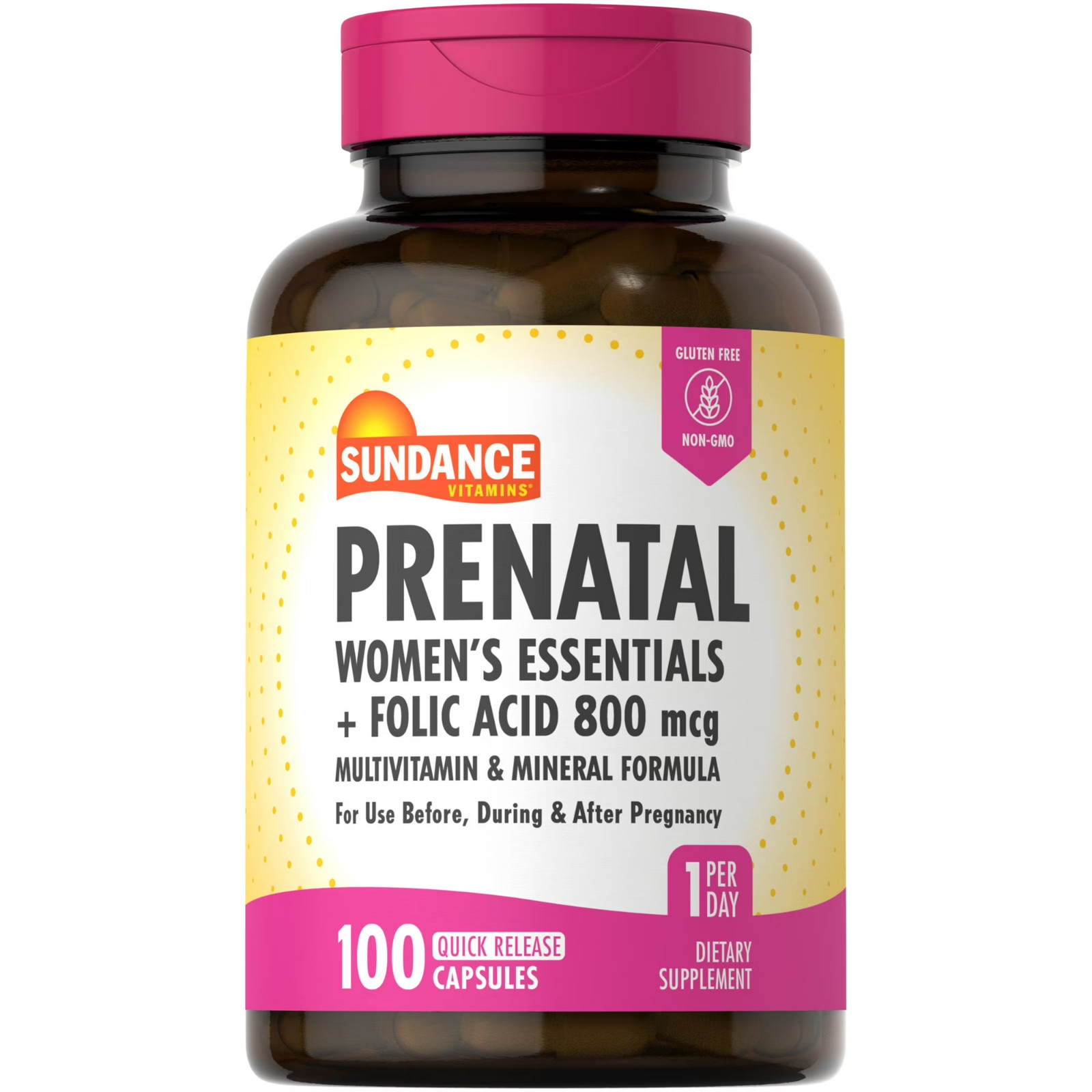Prenatal Multivitamin and Mineral Formula | 100 Quick Release Capsules