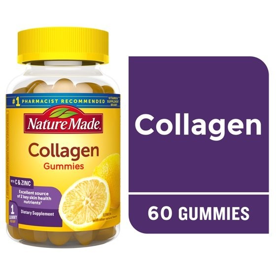 Nature Made Collagen Gummies with C & Zinc 60ct – 1 Pack