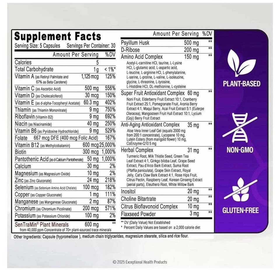 Immuno 150 Immune Support Supplement – 150 Veg Capsules Vitamins & Minerals