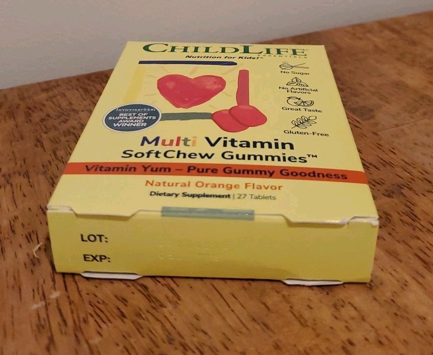 Childlife Multi Vitamin SoftChew Gummies Natural Orange 27 Tabs (Exp. 05/2028)