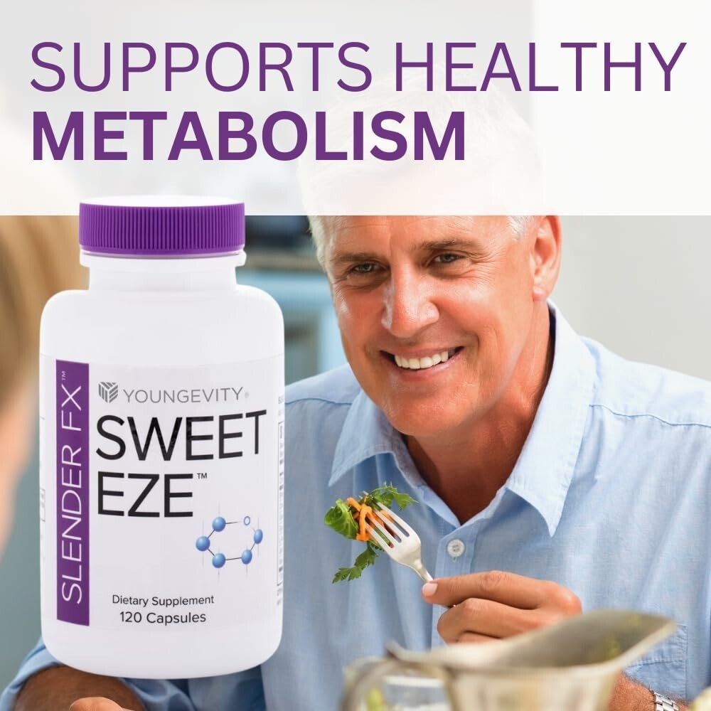 Youngevity Slender Fx Sweet Eze 120 capsules 4 Pack Dr. Wallach – FREE SHIPPING