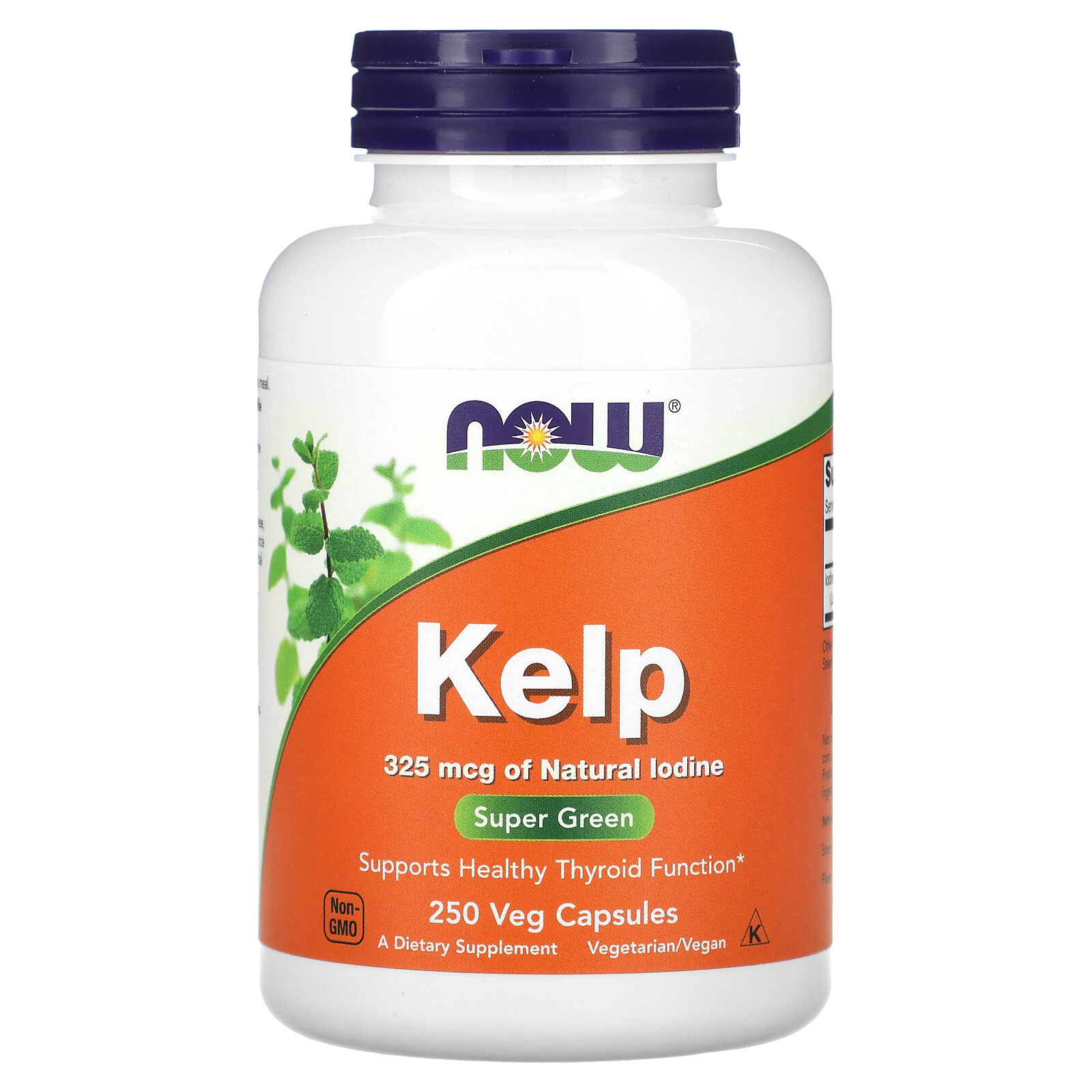 Now Foods Kelp Green Superfood 250 Veggie Caps GMP Quality Assured, Vegan,