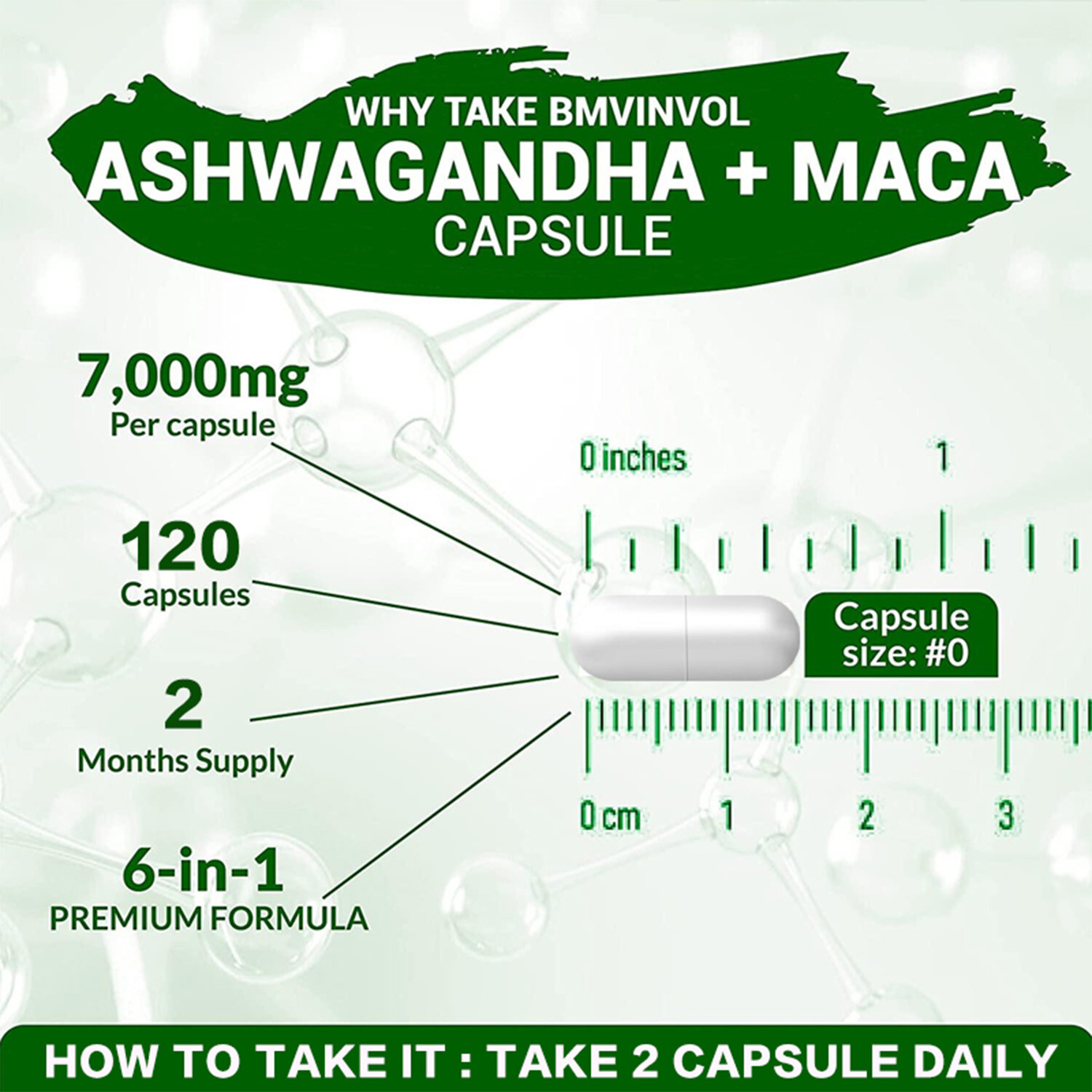 Ashwagandha & Maca 7000mg – Men’s Health,Testosterone Booster,Energy & Endurance