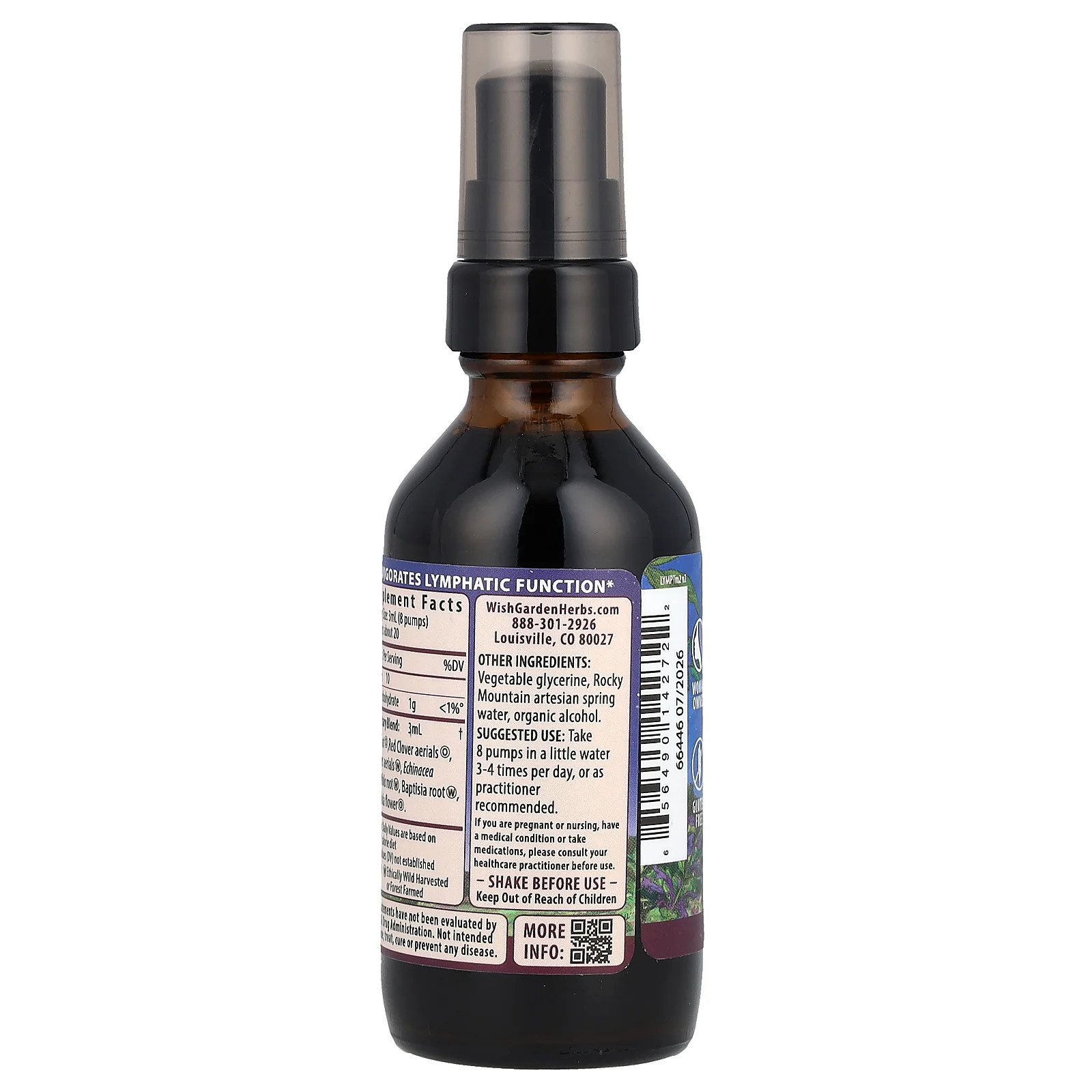 2 X WishGarden Herbs, Lymph� Mover Activation Formula, 2 fl oz (59 ml)