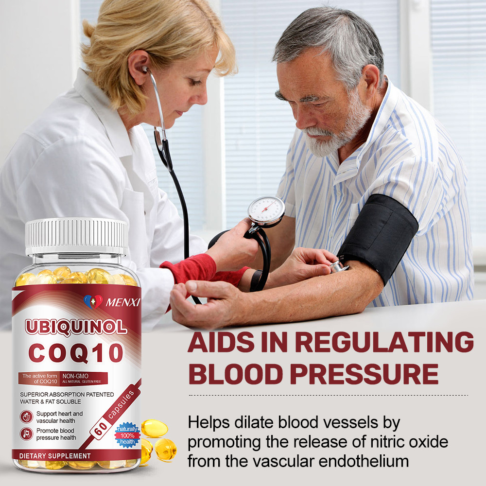 CoQ10 Ubiquinol Coenzyme Q10 – Supports Heart Health Non-GMO,100mg