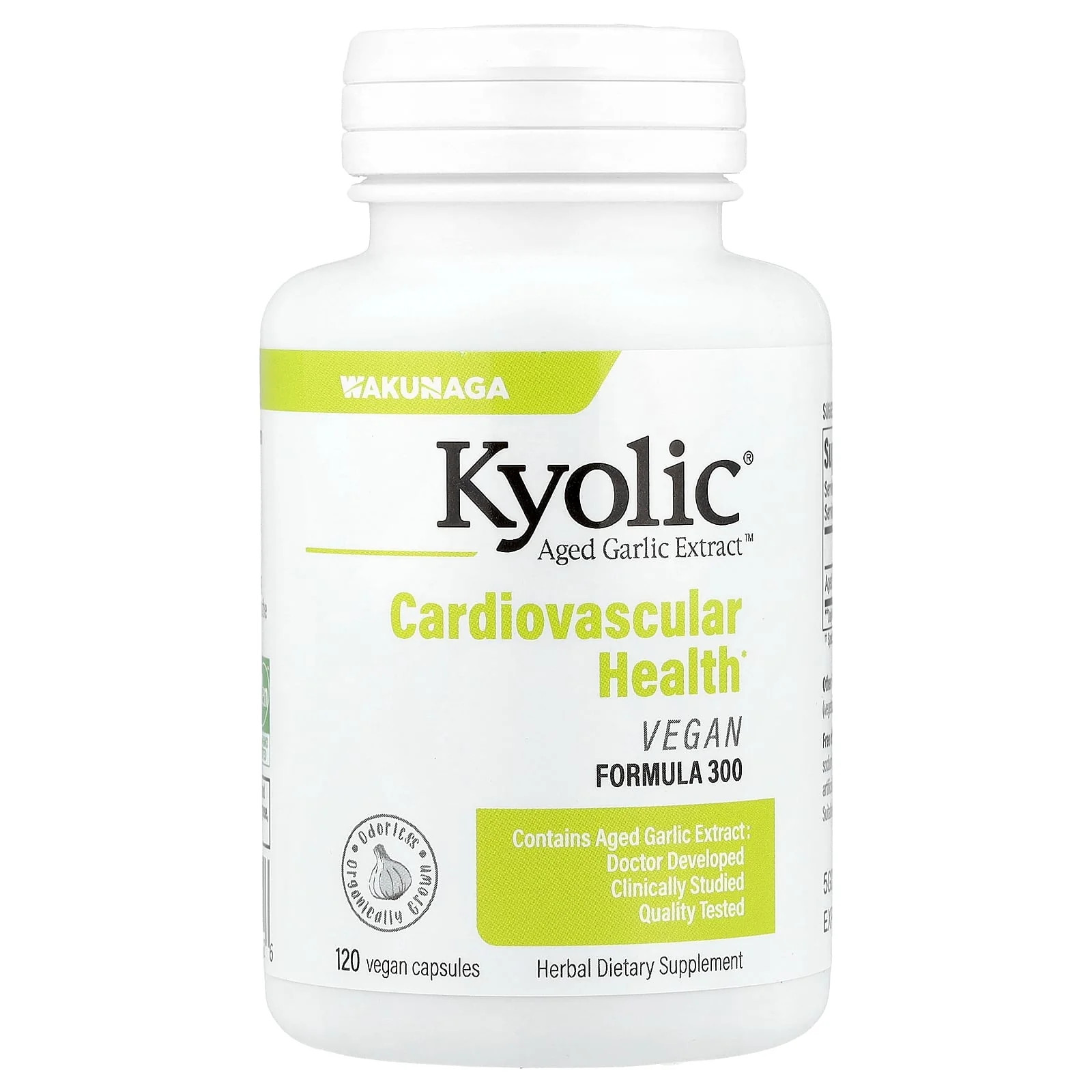 2 X Kyolic, Aged Garlic Extract, Cardiovascular Health, Vegan Formula 300, 120