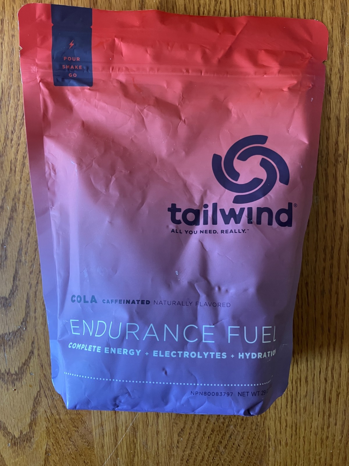 30-serving bag tailwind endurance fuel caffeinated cola discontinued htf! 7/26