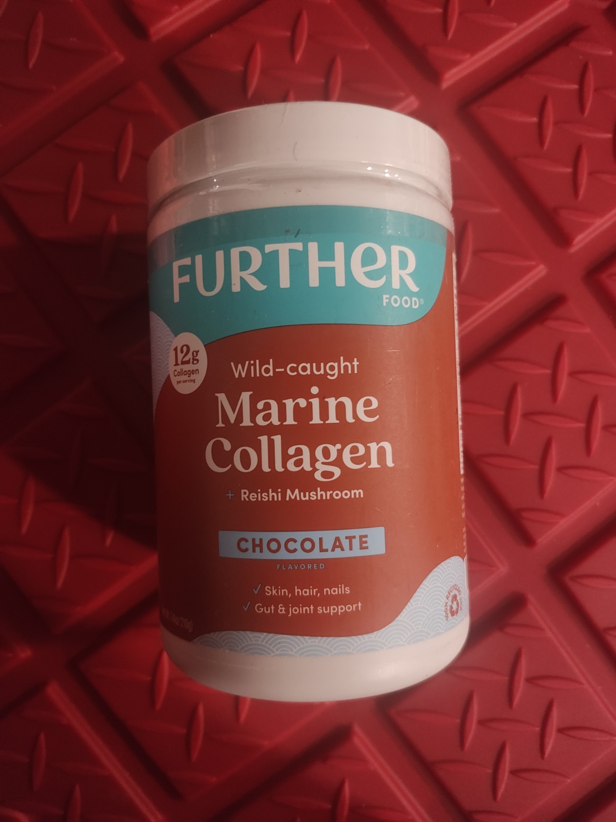 Wild-Caught Marine Collagen + Reishi Mushroom, Chocolate, 7.41 oz (210 g)