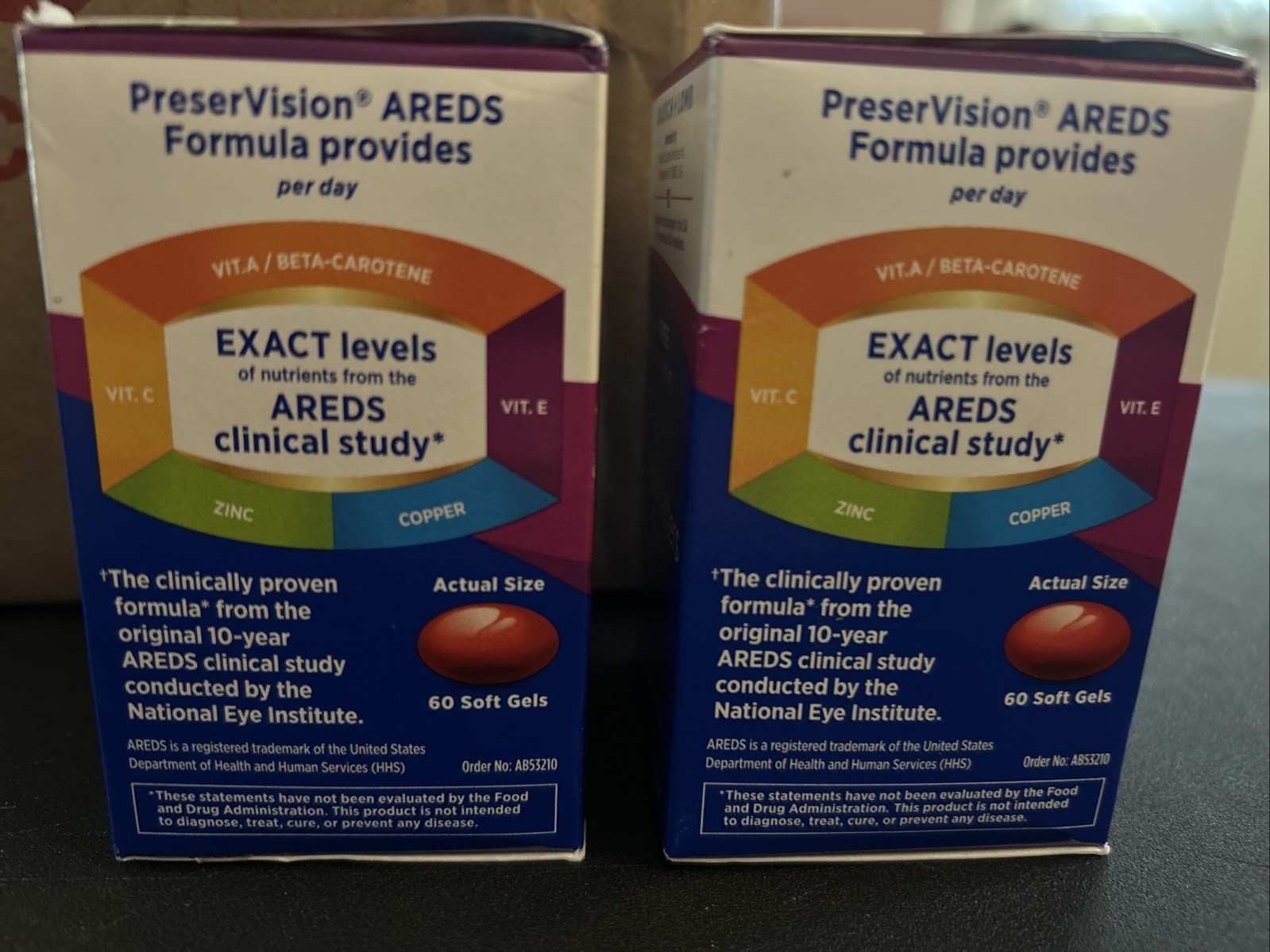 Bausch & Lomb PreserVision AREDS Softgels, 60 Ct – 2 Pack
