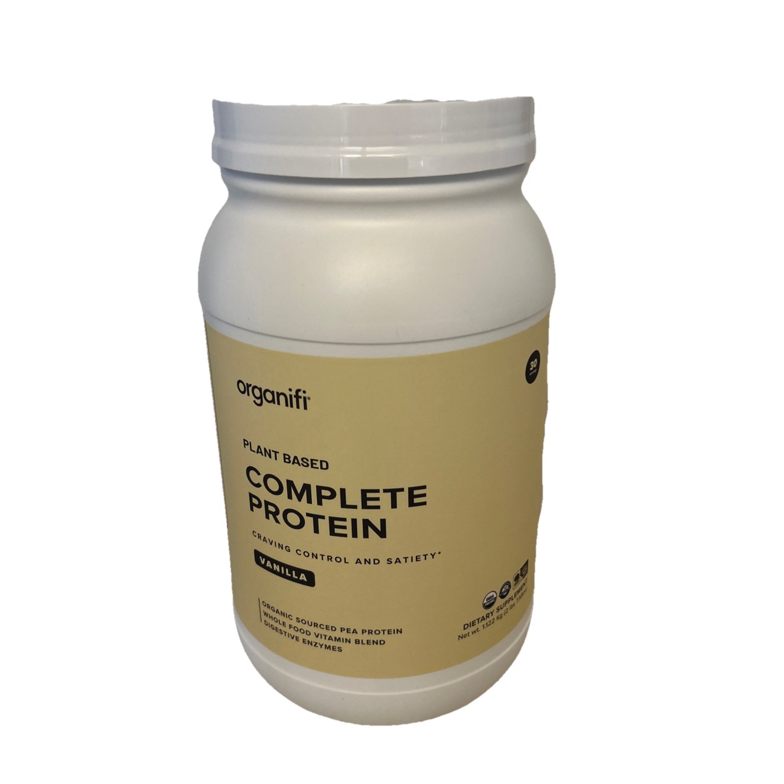 Organifi Complete Protein All In One Shake Drink Mix Vanilla, 2.75 lb. Exp 12/26