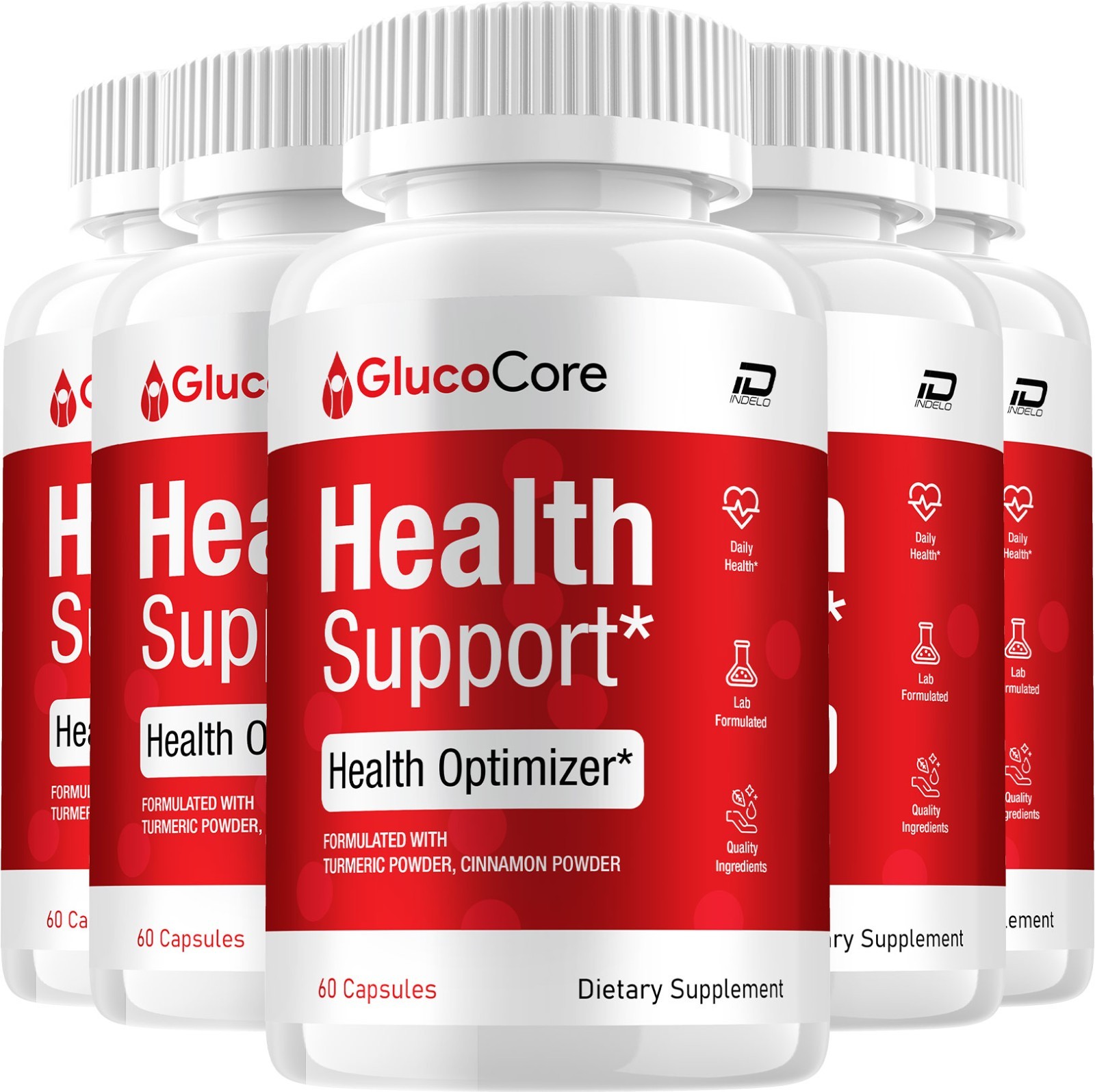 (5 Pack) Gluco Core Capsules – GlucoCore Natural Blend Glycogen Support