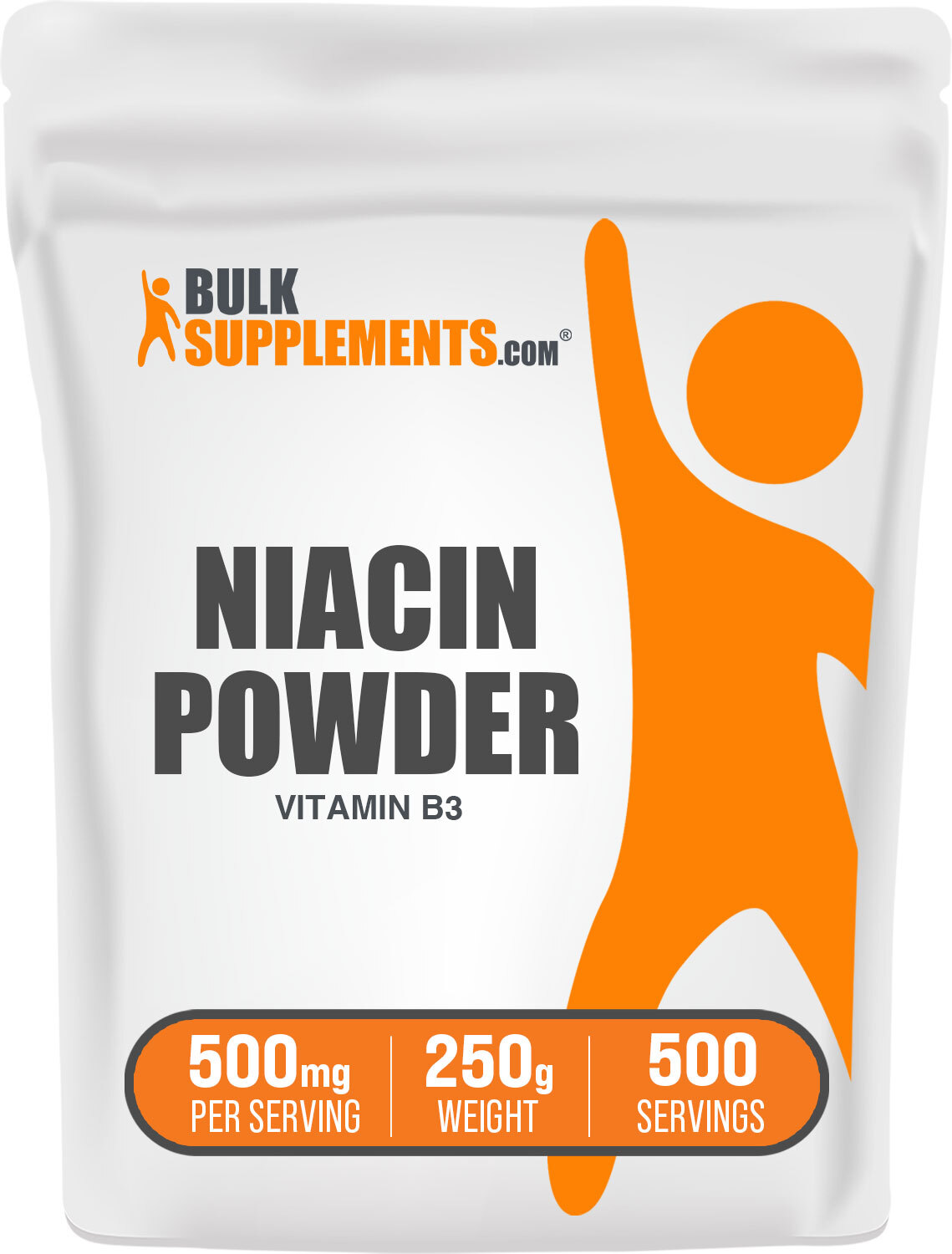 BulkSupplements Niacin (Vitamin B3) Powder – 500mg Per Serving