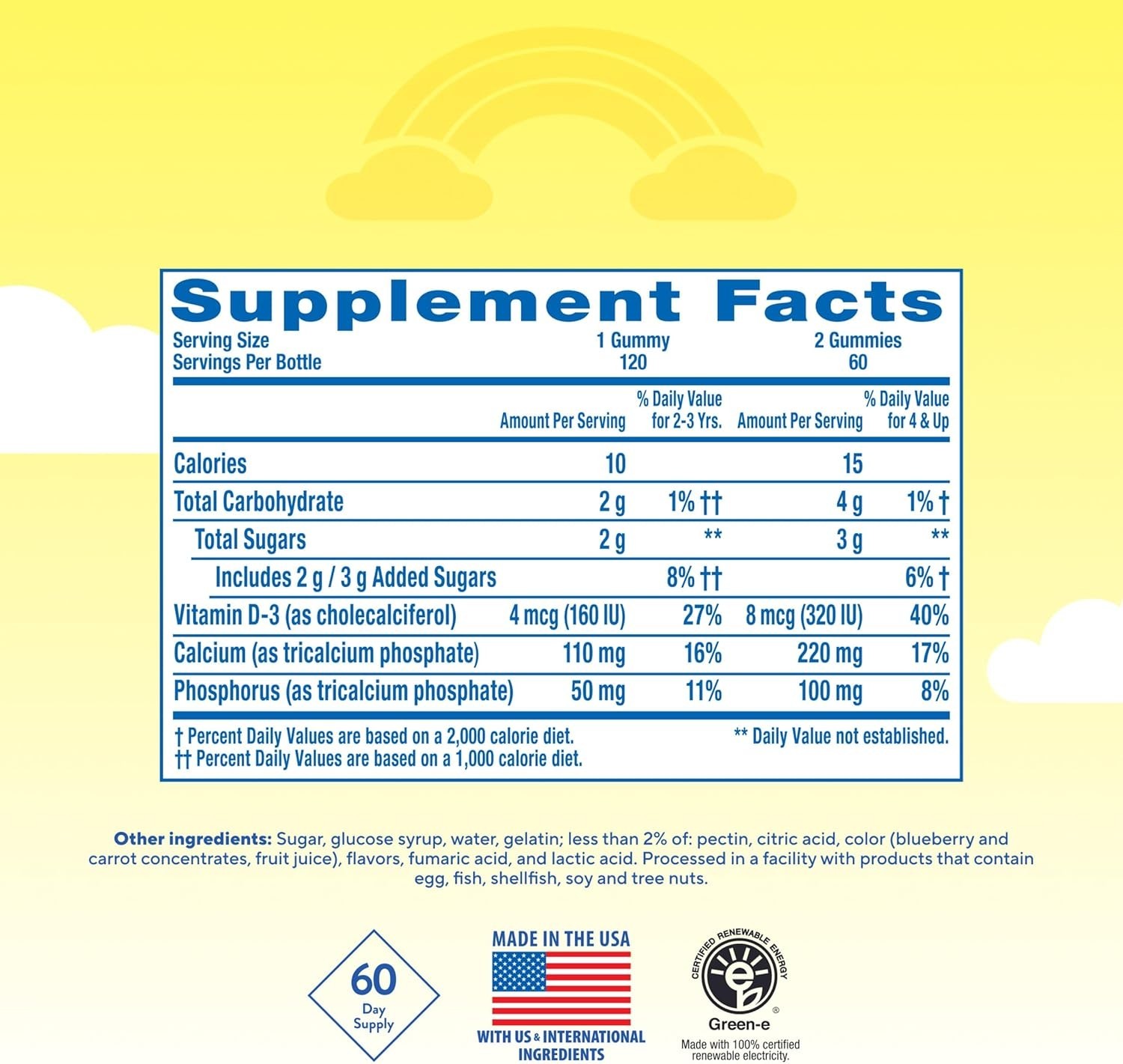 Delicious L’il Critters Bone Support Gummies – 120ct No Artificial Sweeteners