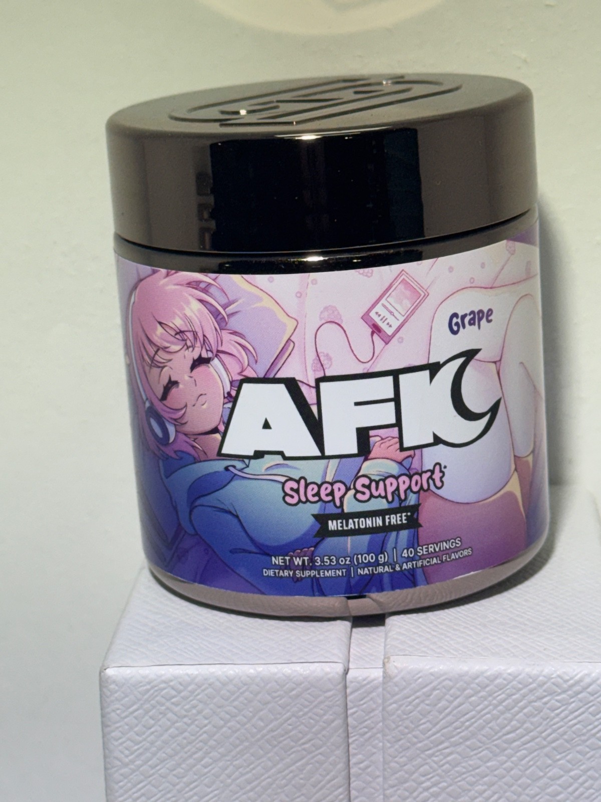 Gamer Supps AFK GRAPE Sleep Support Supplement melatonin free 04/2026