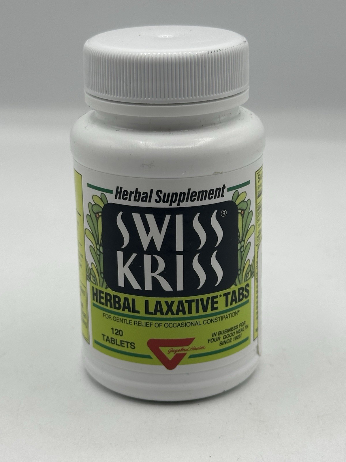 Swiss Kriss Herbal Laxative Gentle Natural Constipation Relief Tablets 120 Count