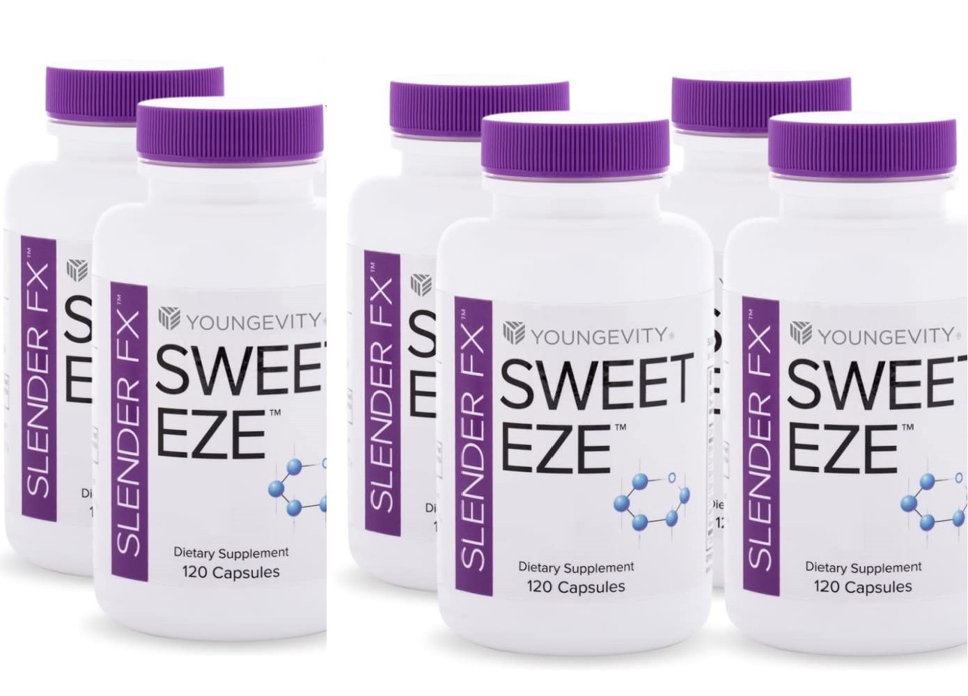 Youngevity Slender Fx Sweet Eze 120 capsules 6 Pack Dr. Wallach – FREE SHIPPING