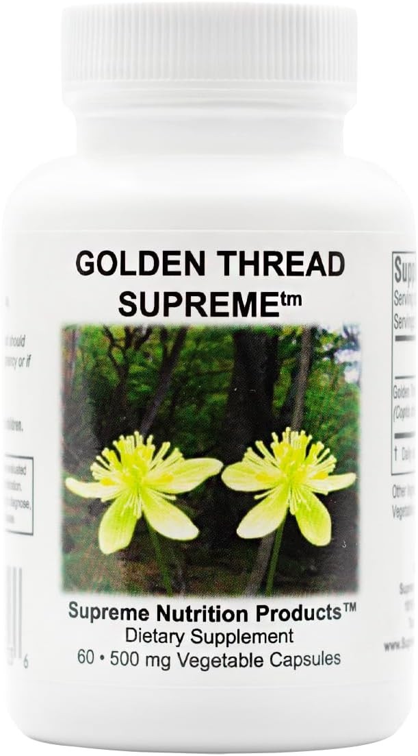 Supreme Nutrition Golden Thread Supreme, 60 Pure Coptis Chinensis Vegetarian Cap
