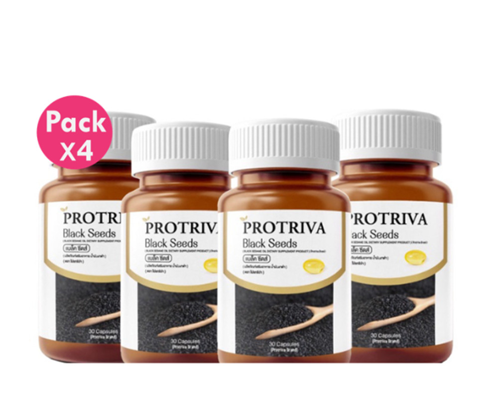 4XBlack Seed Oil Protriva Sesame Cold Pressed Anti Aging Nourish Bone Knee Sleep