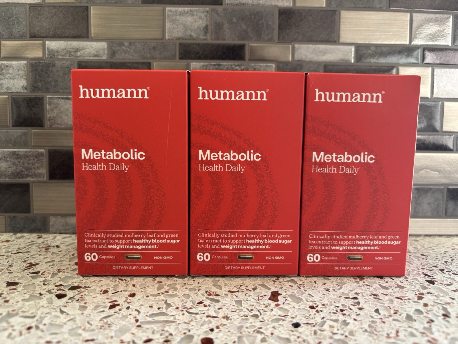 Lot Of 3 Only Humann Metabolic 60ct Capsules EXP 1/2028 Unopened