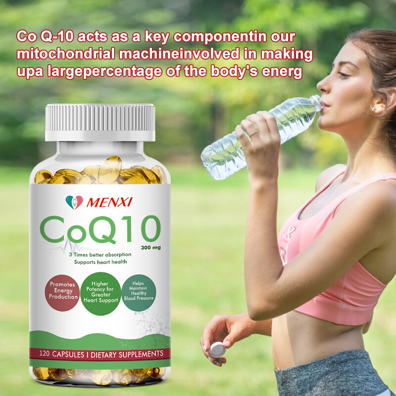 1-3 Bottles CoQ10 Coenzyme Q10 300mg 120 Capsules Heart Support NON GMO Softgels