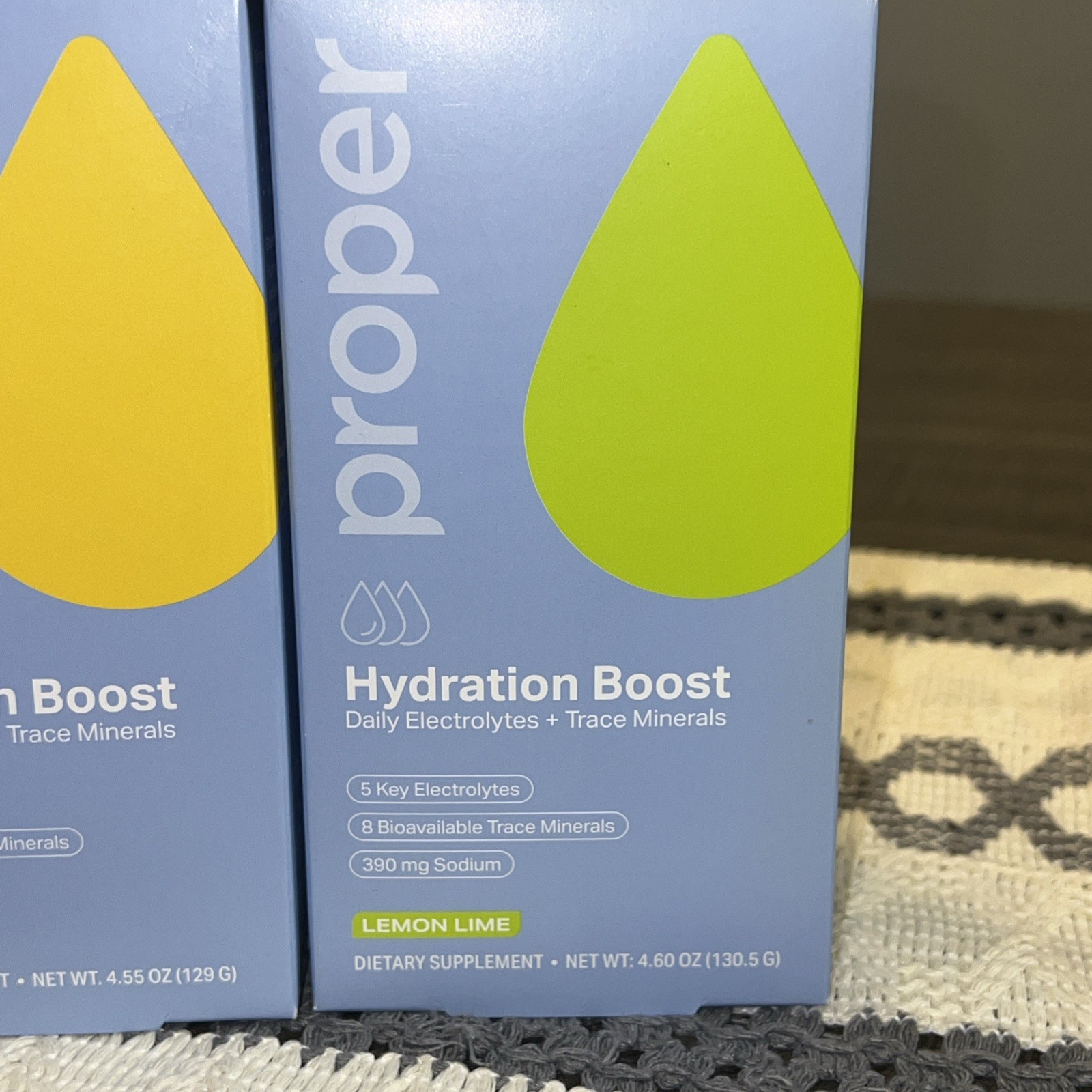 Proper Electrolytes Hydration Powder Lemon Lime, Cucumber Melon, Pineapple