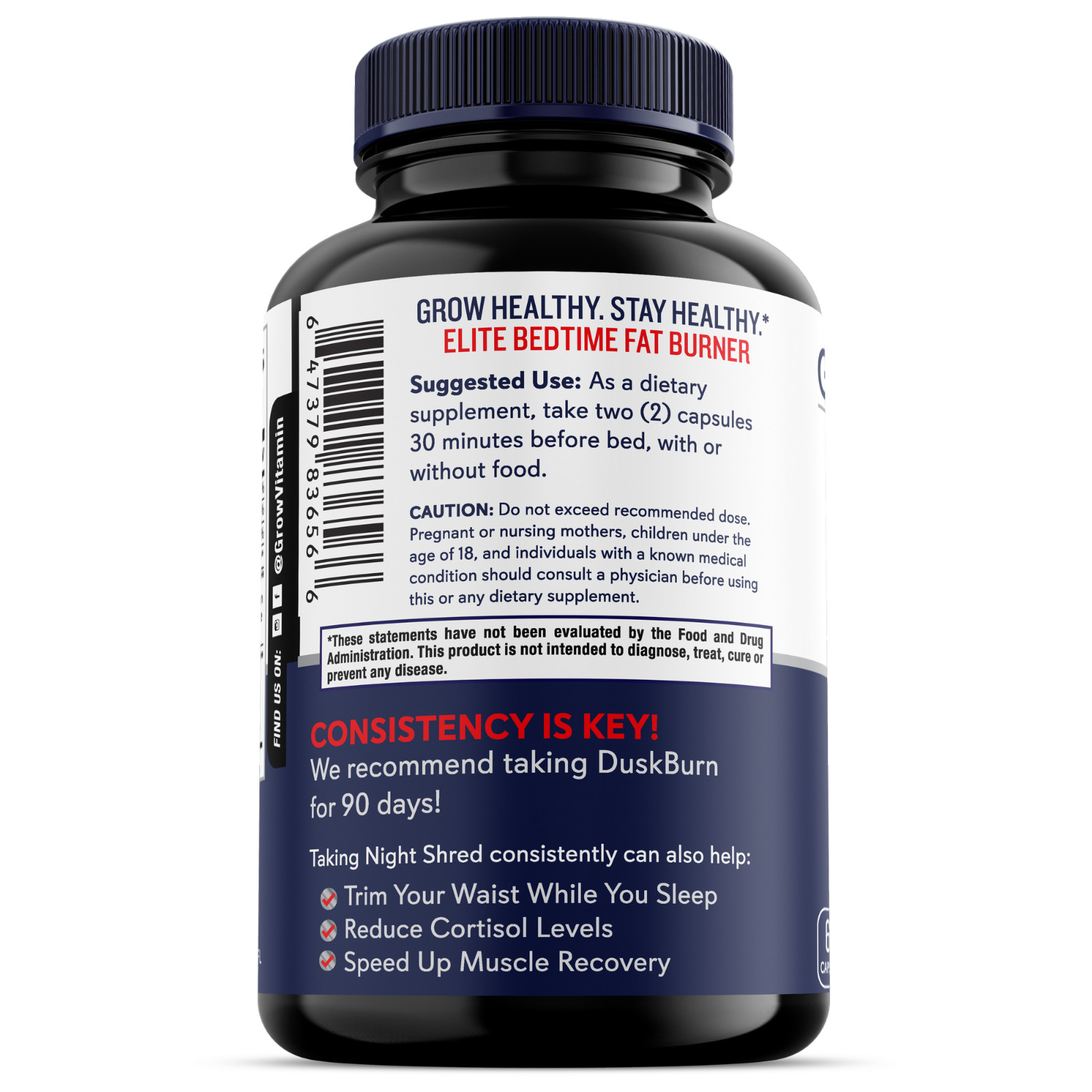 Grow Vitamin DuskBurn (60 Vegetarian Capsules)