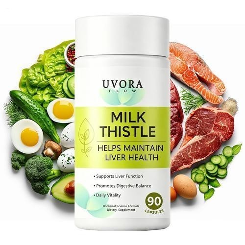 Uvora Milk Thistle Detox, Premium Herbal Supplement With Milk Thistle Extrac. US