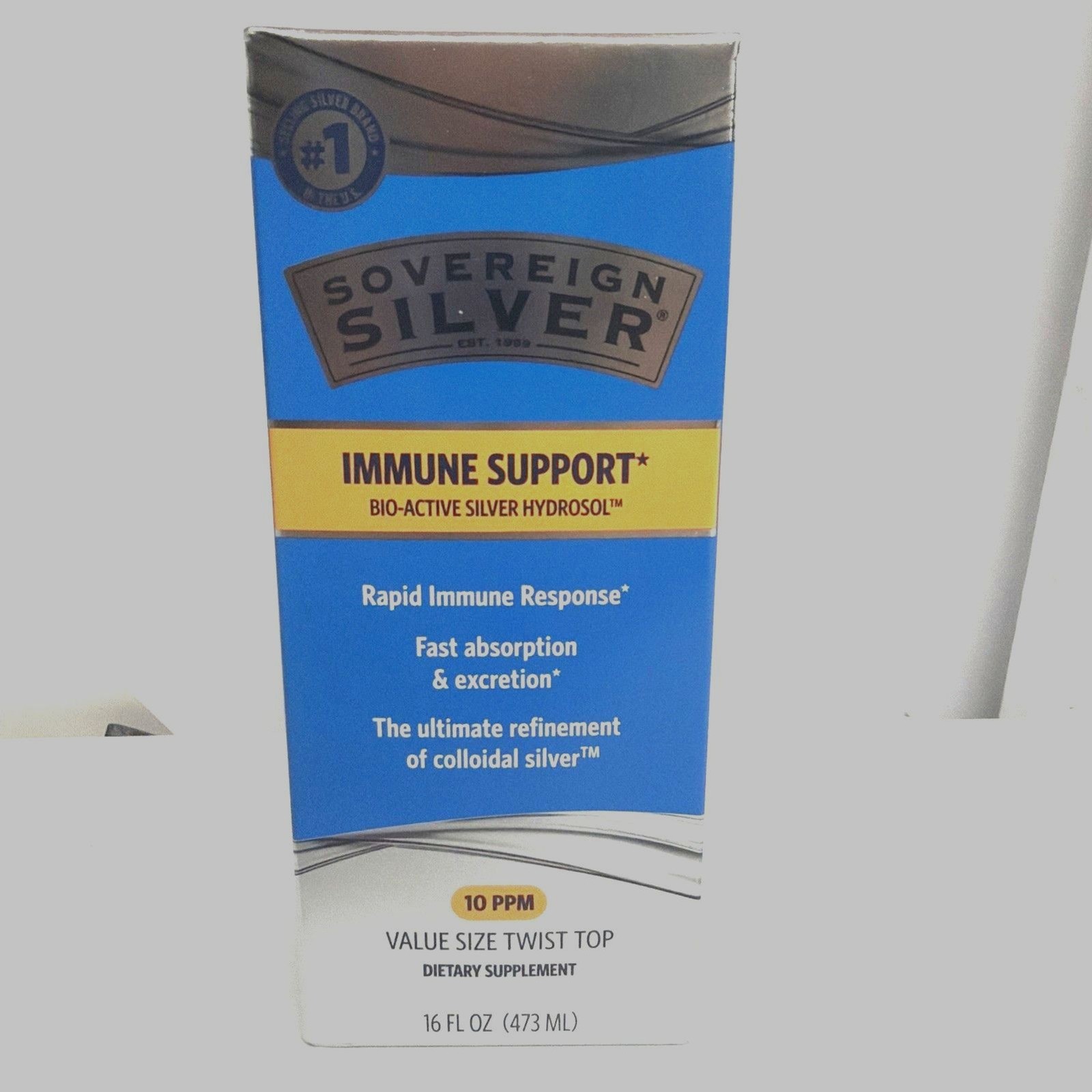 Sovereign Silver Bio-Active Silver Hydrosol, Immune Support, 16 oz