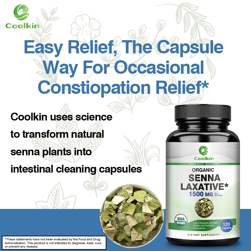 Organic Senna Laxative 1500mg – Cleanse & Detox, Weight Loss,Constipation Relief