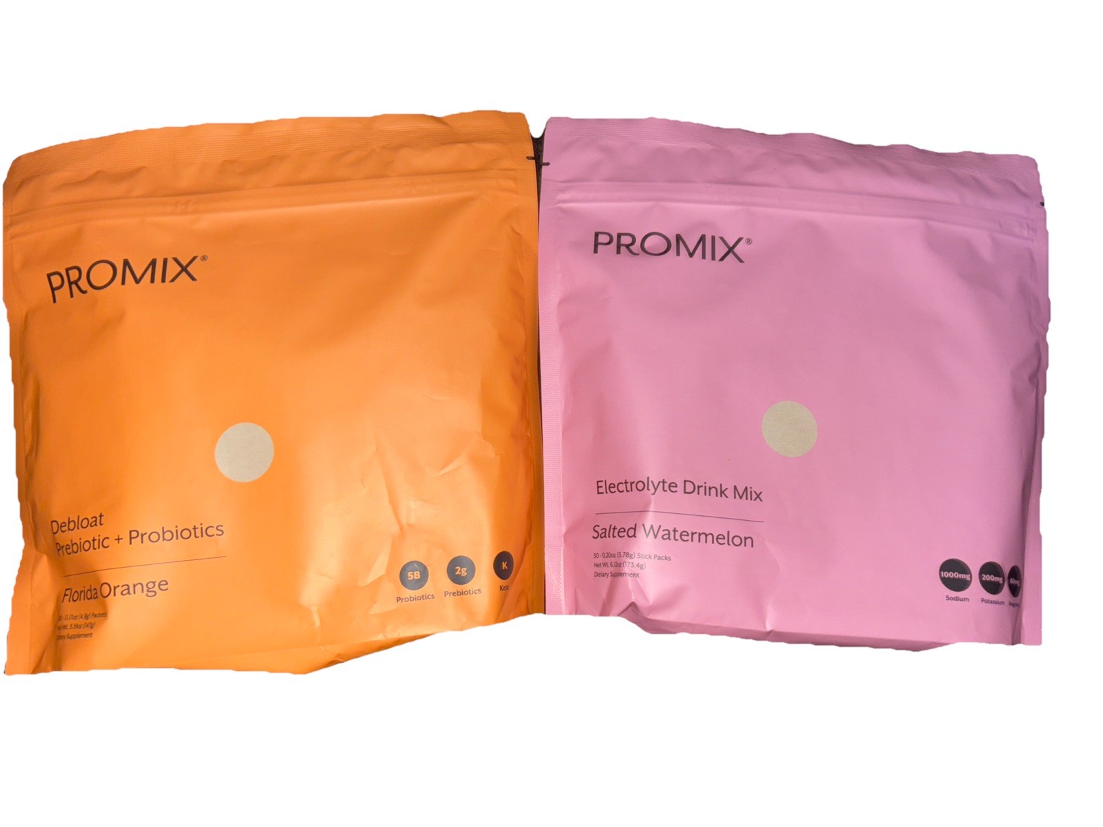 Promix Bundle Of 2 Debloat Prebiotic +probiotic & Electrolyte Drink Mixes