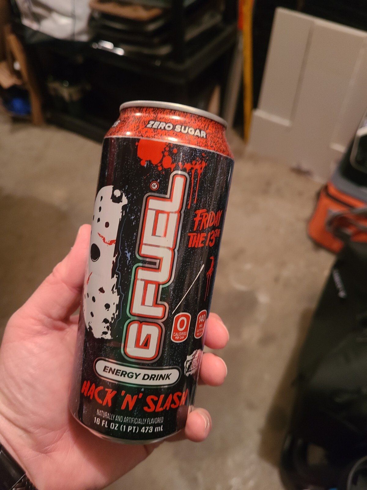 G FUEL Hack N’ Slash Energy Drink 1 EMPTY Can – Friday The 13th Jason Voorhees